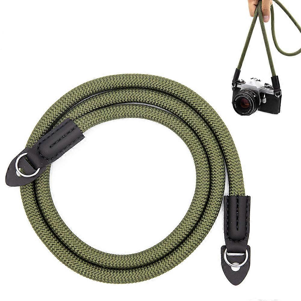 Camera Strap Vintage 105Cm Camera Neck Shoulder Straparmy Green