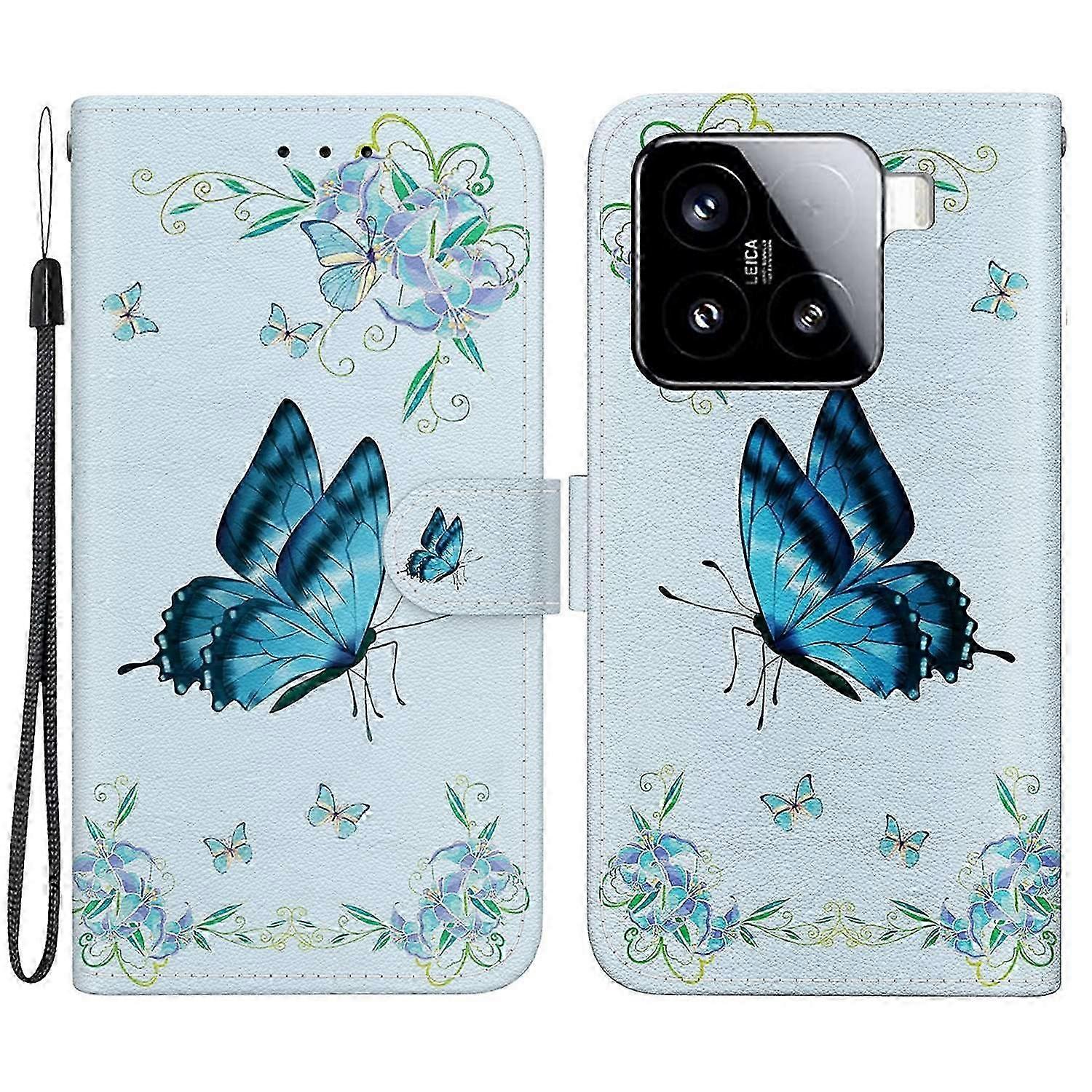For Xiaomi 15 Wallet Phone Case Anti-drop Leather Flip Cover Pattern Printing - Lily