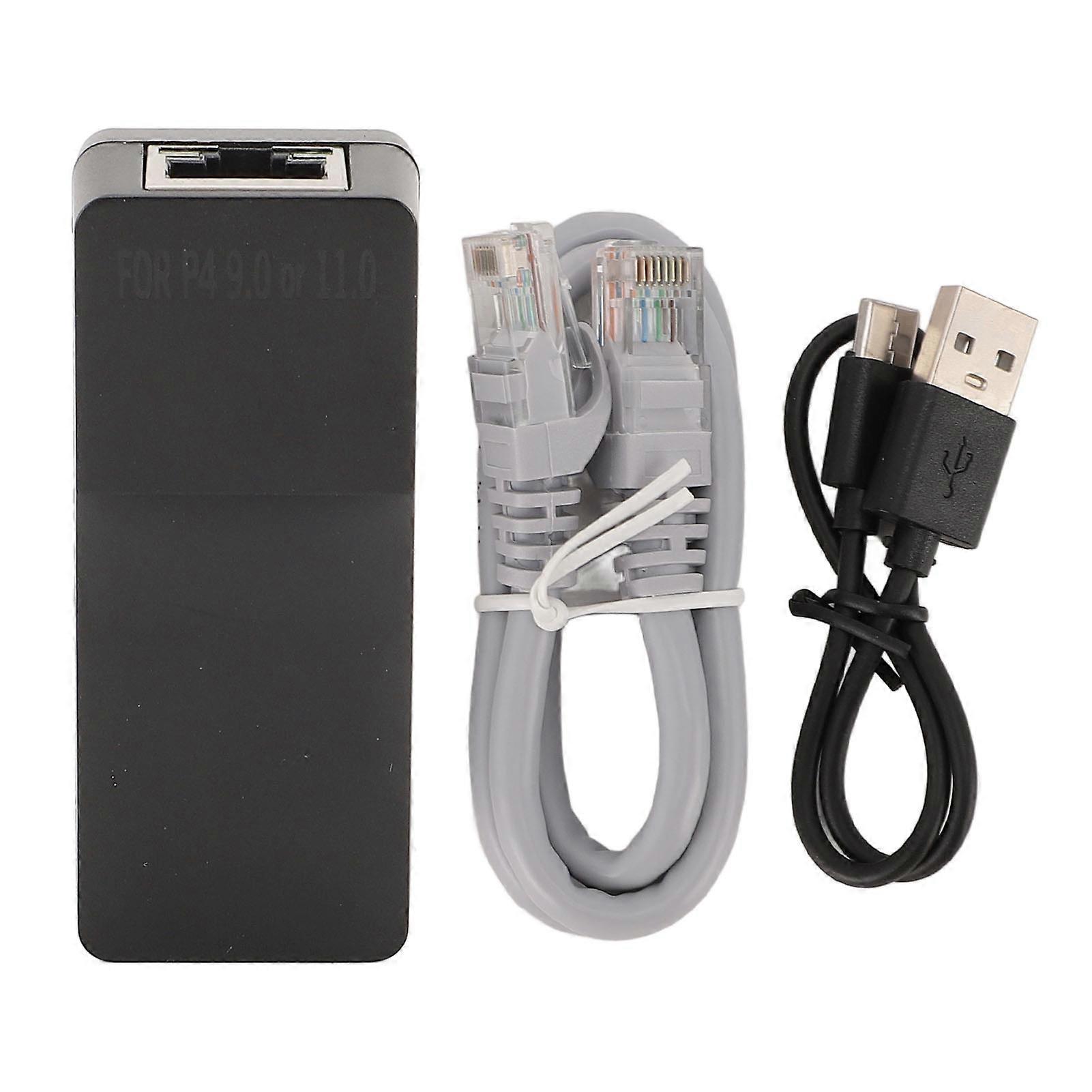 JB Tool One Key USB Adapter for FW 9.0 11.0 System Game Console, USB PPPwn Dongle Adapter with Type C Ethernet Cable for Modifying