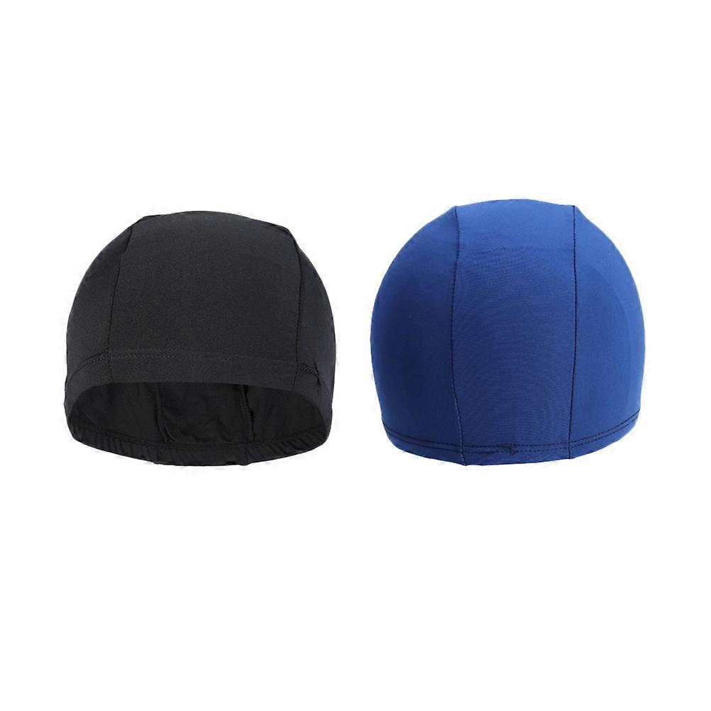 Unisex Stretchable Polyester Swim Cap Set for Comfortable Fit – Lightweight, Secure Hair Protection for Men and Women
