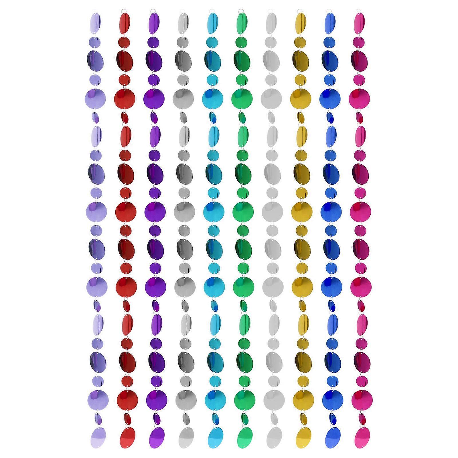 Assorted Color Sequins Curtain for Decor with PVC Material Adds Elegance to Any Scene Layout Prop 10 Pieces