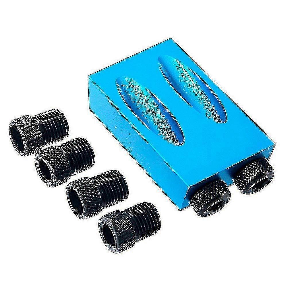 Pocket Hole Drilling Kit for Woodworking with Oblique Drill Guide Set