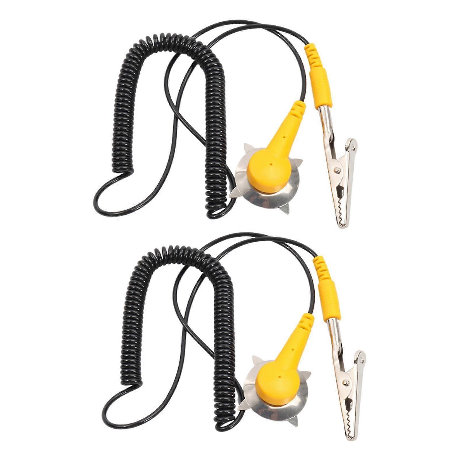 Anti Static Ground Cable With Clip Claws Discharge Tape For Electronic Maintenance Dust Free Workshop Factory