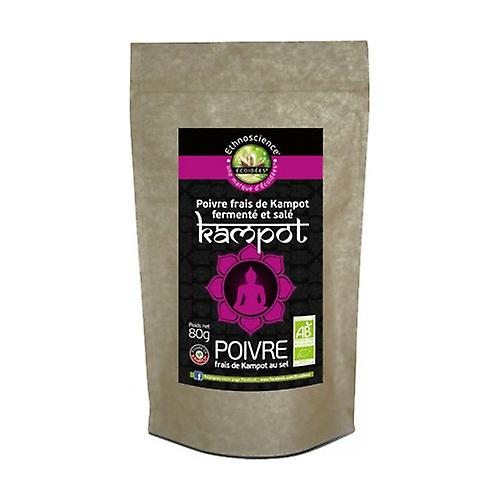 Fresh fermented and salted organic kampot pepper seasonal product 80 g