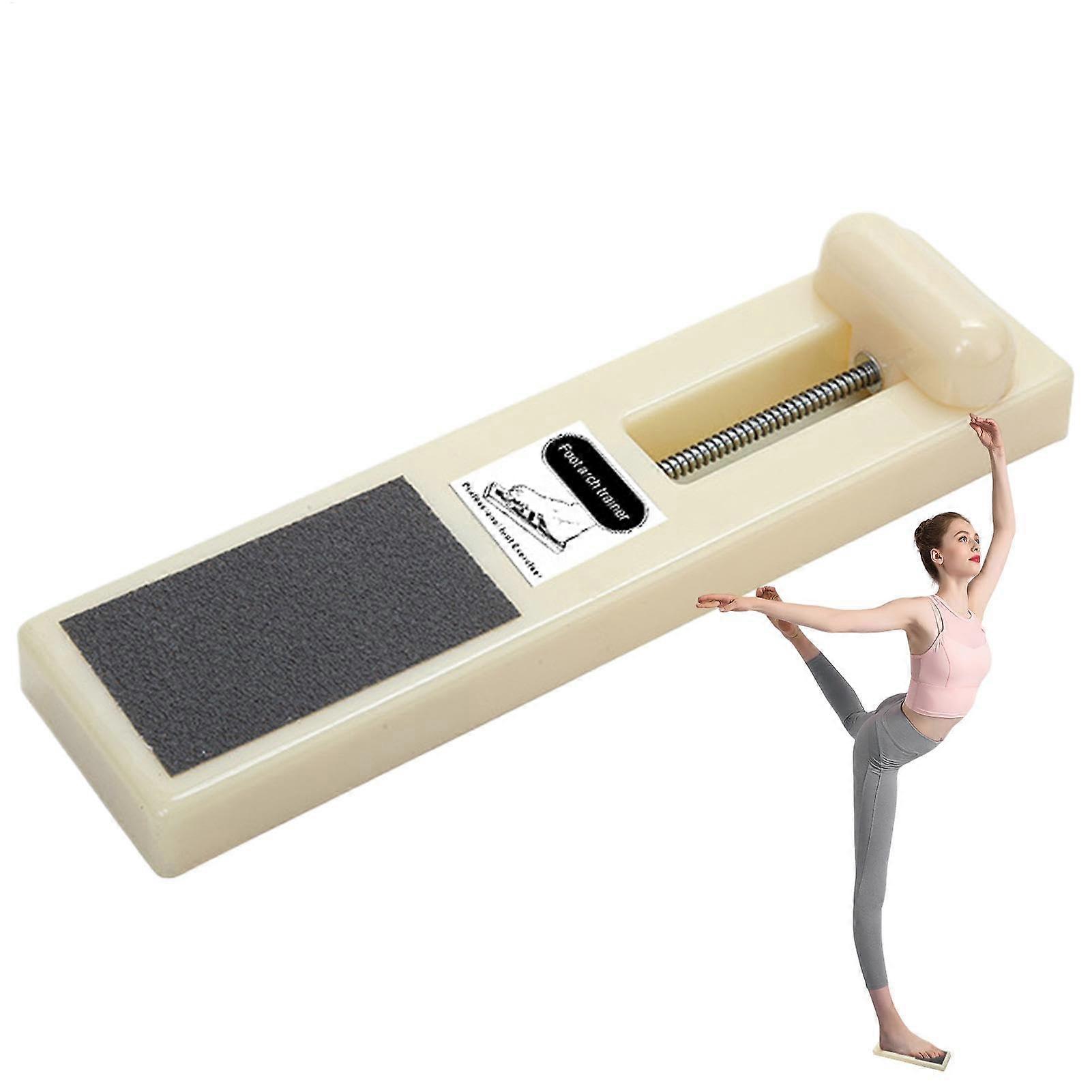 Foot Exerciser Dancers, Lightweight Toe Stretching Device for Ballet, Leg Flexibility Trainer for Home and Studio Use, Creamy