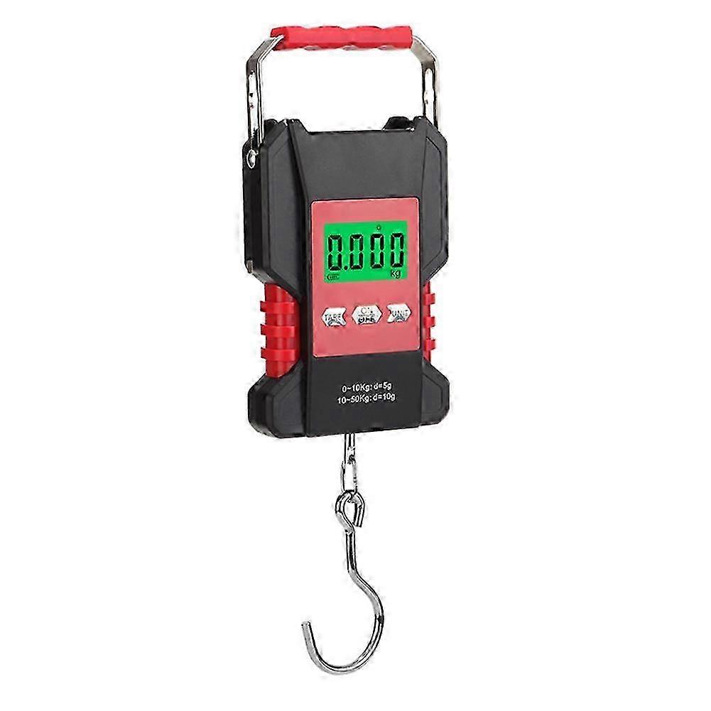 2025 Fishing 50kg Handheld Scale Electronic Hanging Scale with 1.5-meter Tape Measure
