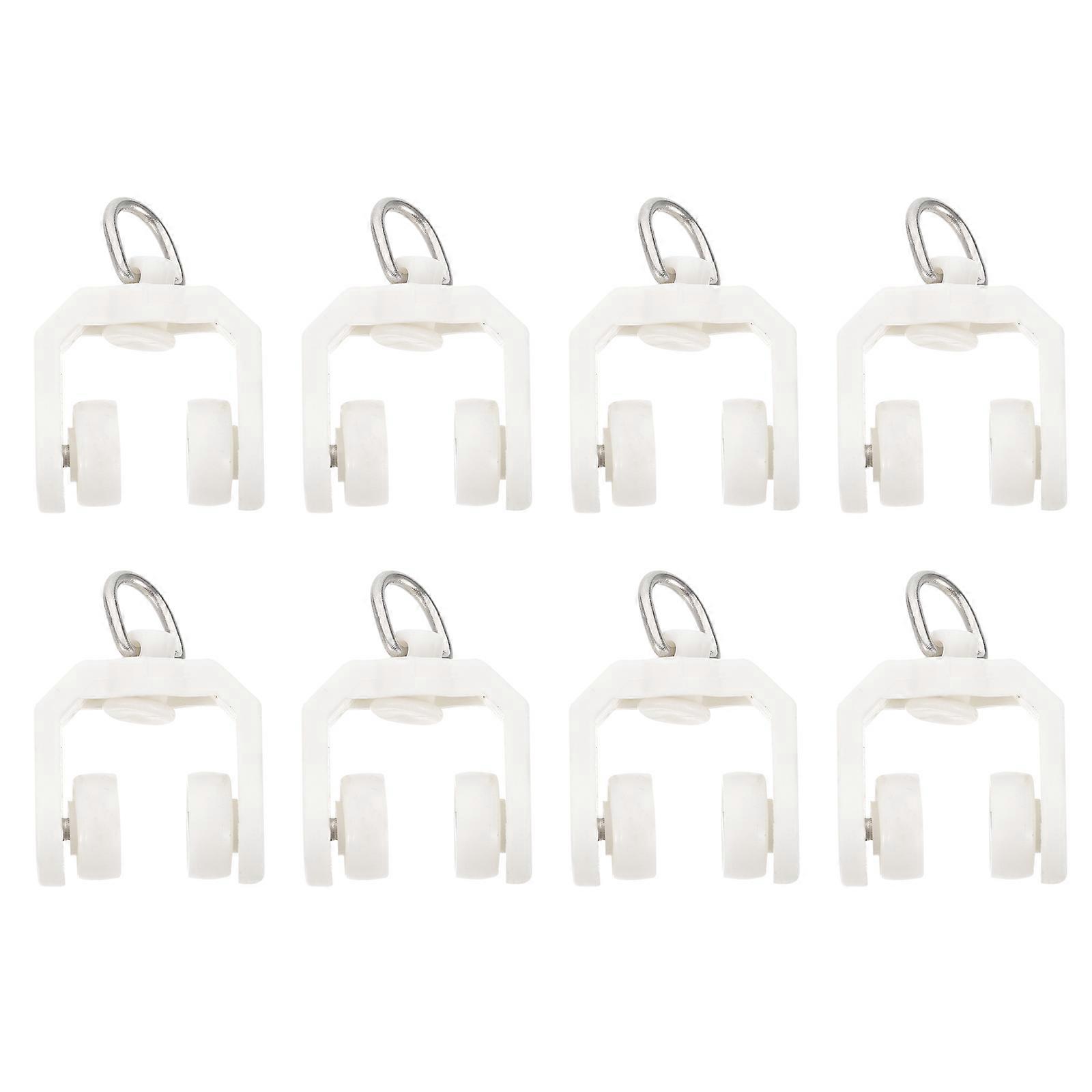 50pcs Flexible Curtain Track Pulley Rollers   Smooth Glide, Silent Operation for Drapery Curtains