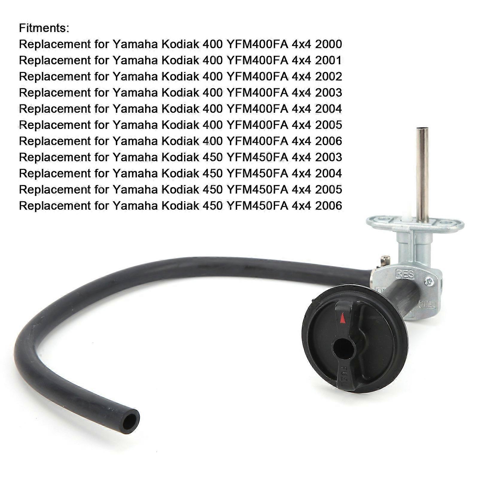 Fuel Valve Petcock with Lever Replacement for Yamaha Kodiak YFM400FA YFM450FA 4x4 2003‑2006
