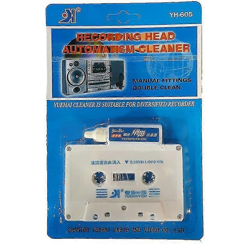 2025 Top Line Audio Cassette Tape Head Cleaner Audio Cassette Tape Player Wet/dry Head