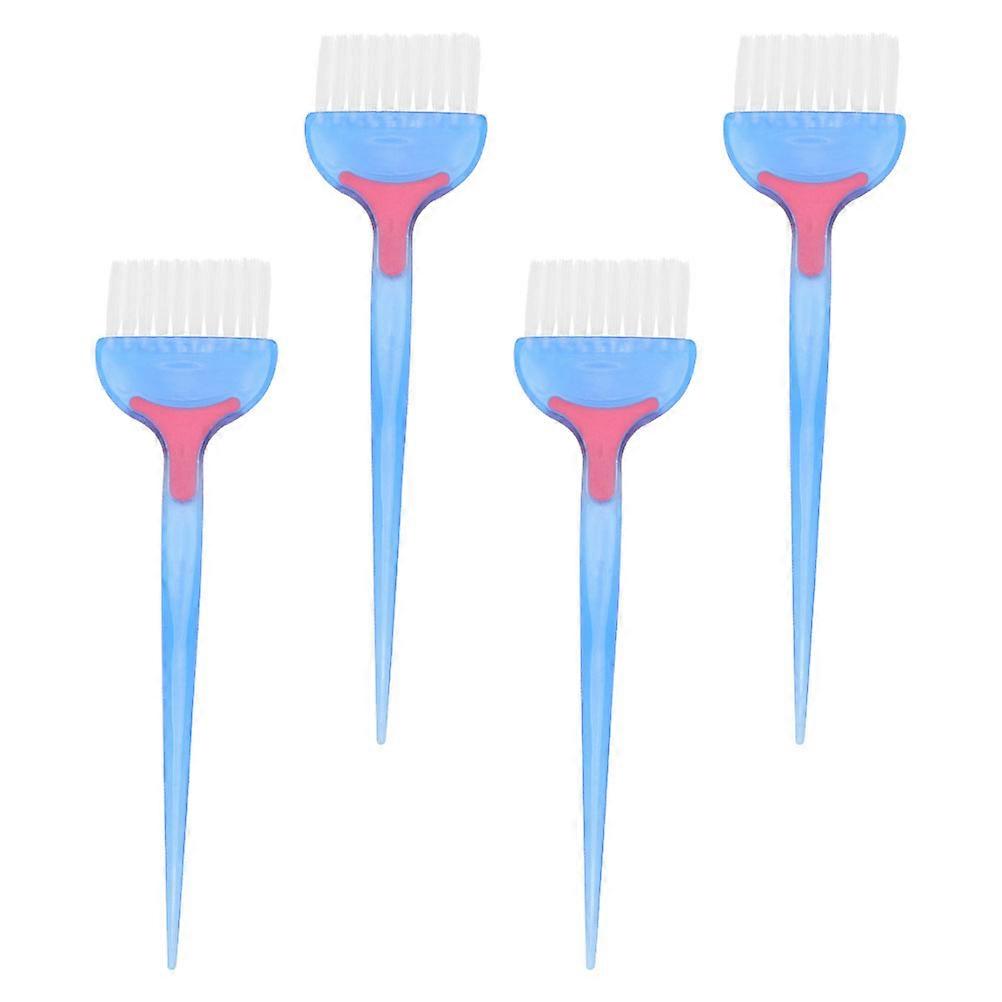 Salon Hair Dye Brush Rectangular Shaped Abs Material Dyeing Comb for Home Dyeing 22.5x6cm 4Pcs