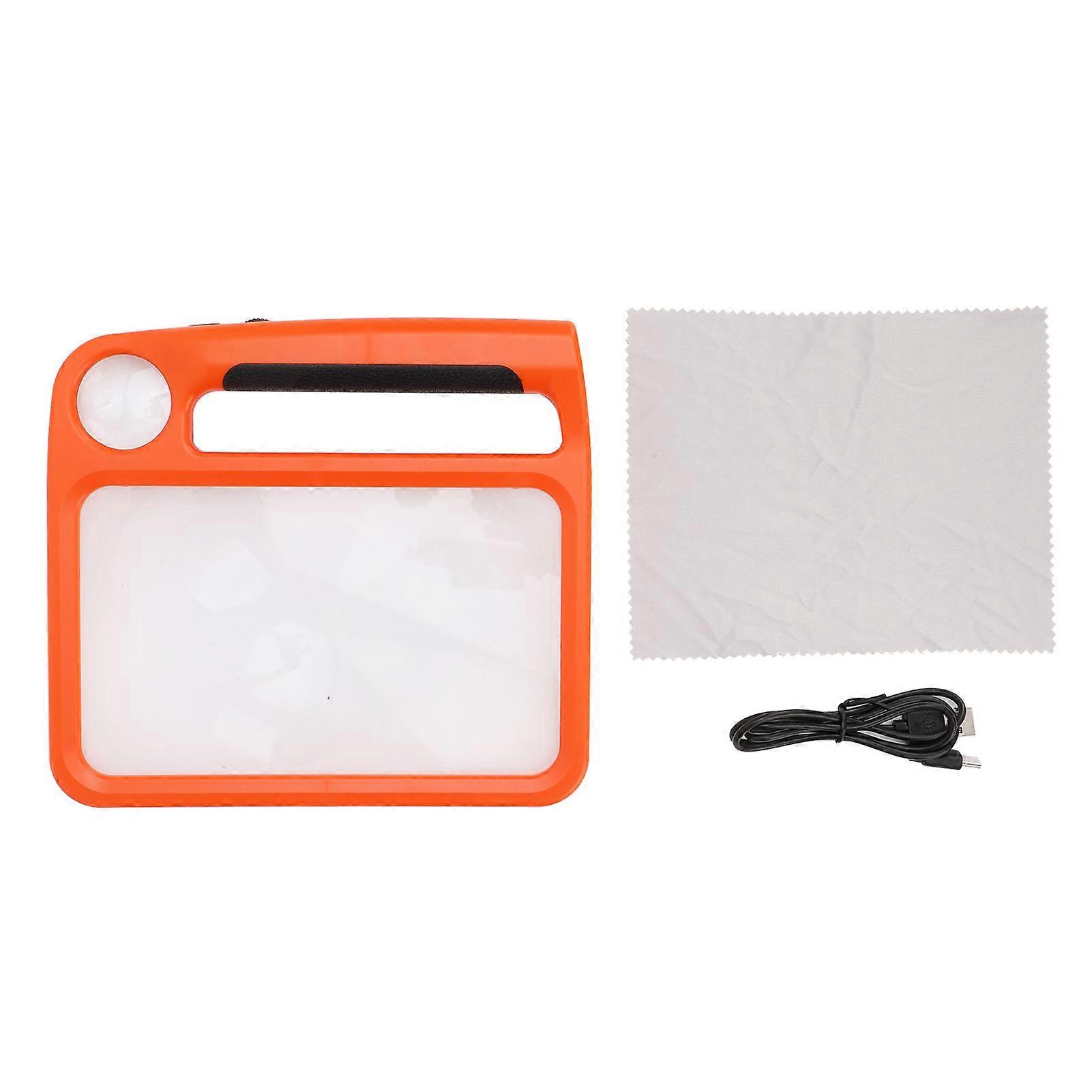 2025 Latest Model 5X 10X Handheld Magnifier 48 LED Lights 3 Dimmable Light Mod...