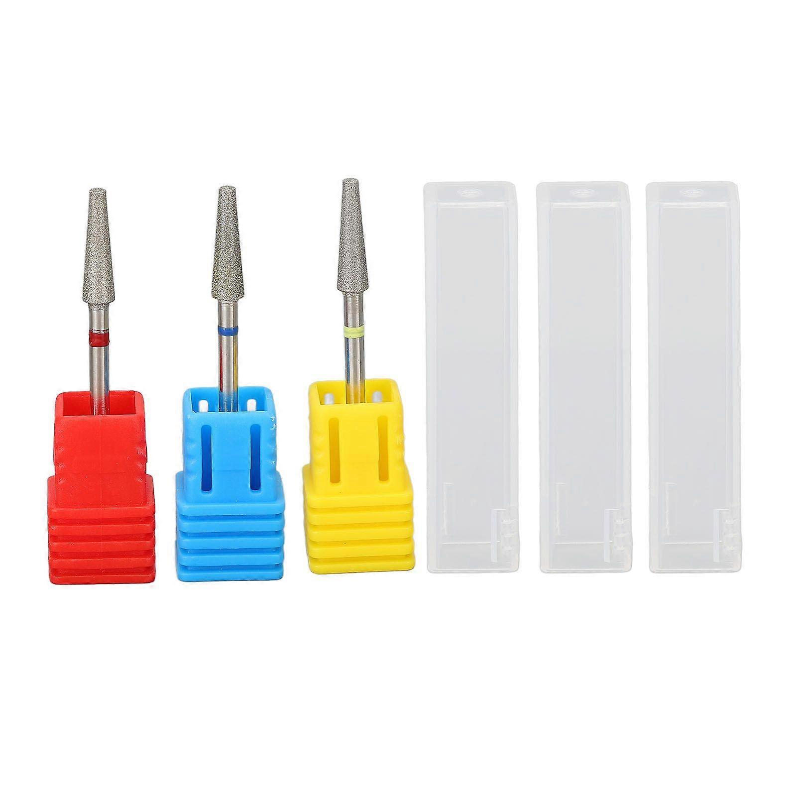 2025 Latest Model 3pcs Nail Drill Bits Professional Russian Style Front Replac...