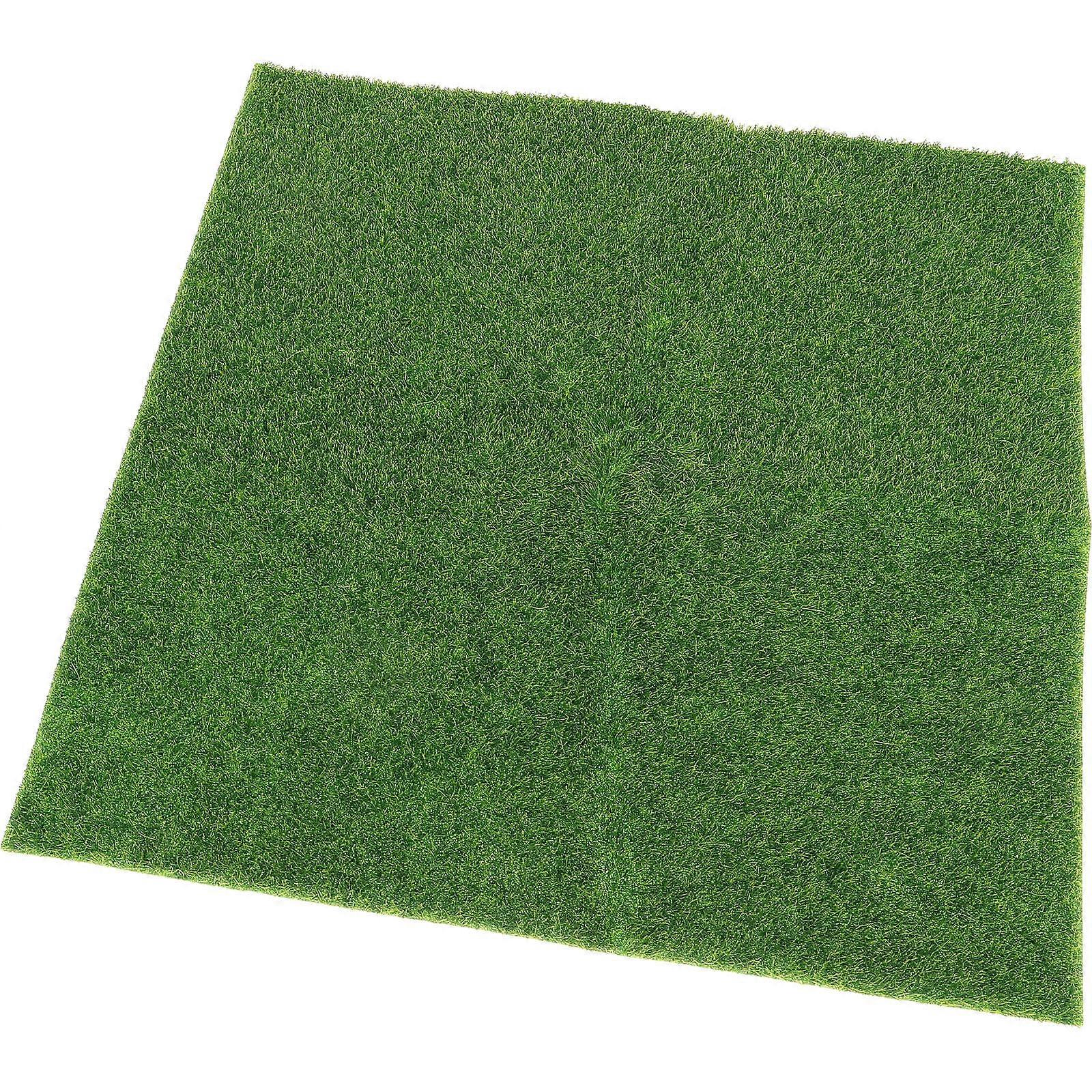 Artificial Craft Grass Lifelike Fairy Artificial Grass Miniature Ornament 30 x 30 Cm Recyclable 1 Set