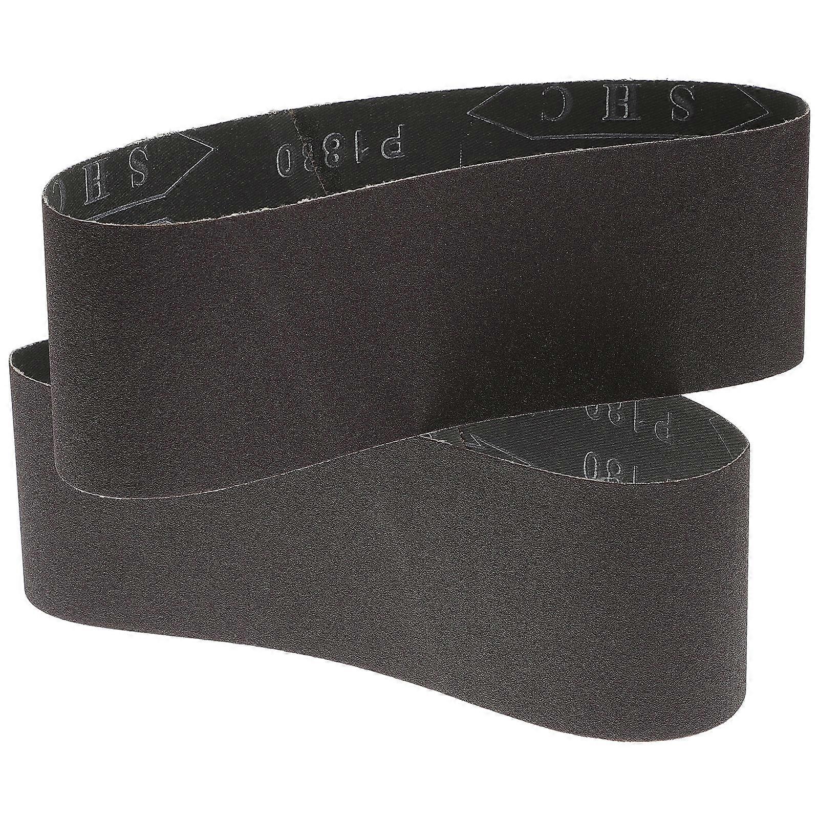 Portable Belt Sander Abrasive Sanding Belts Grinding Accessories for Complex Surface Treatment 25x7.5x0.2cm 2Pcs
