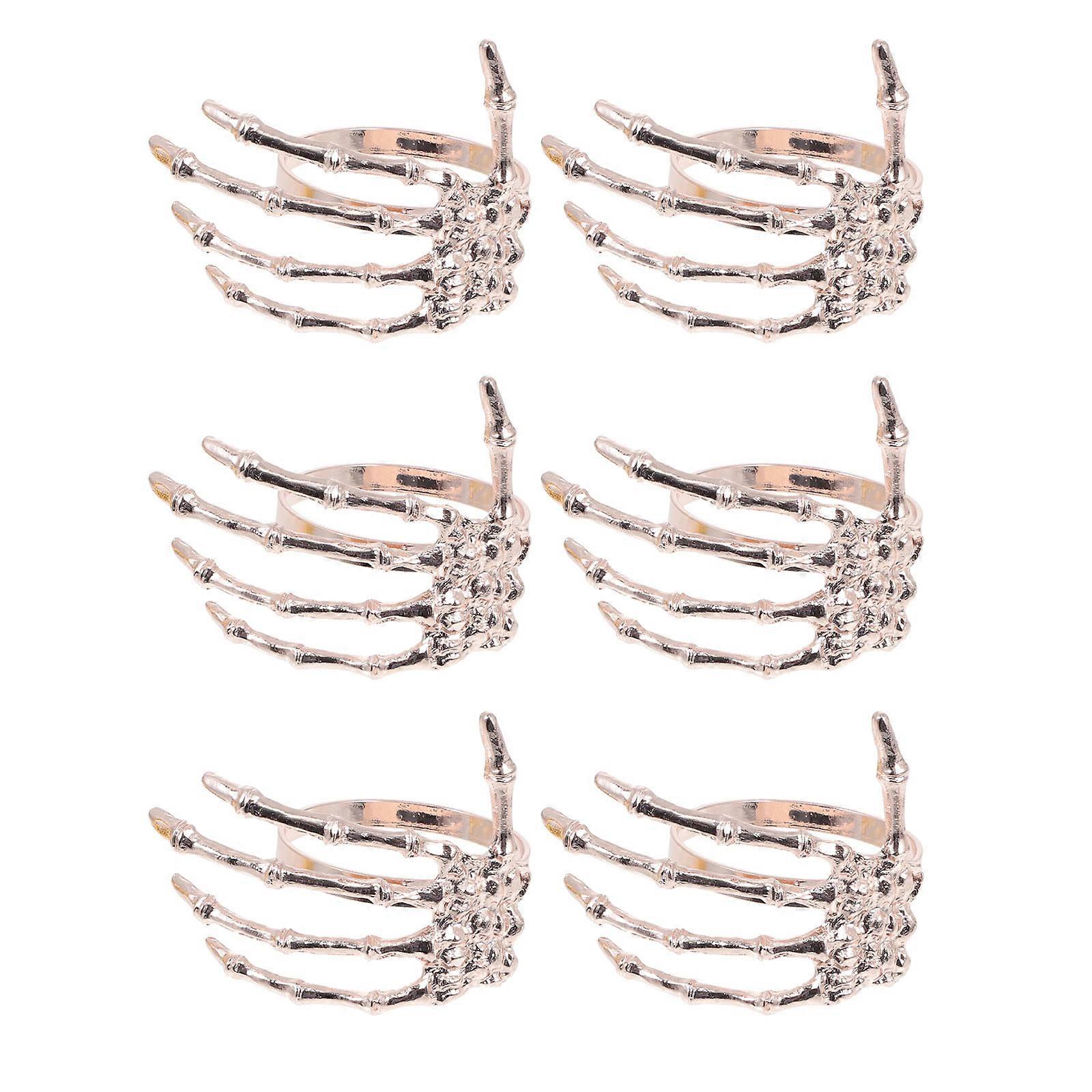 Halloween Atmosphere Enhancement Napkin Rings Simple and Beautiful Style 6Pcs
