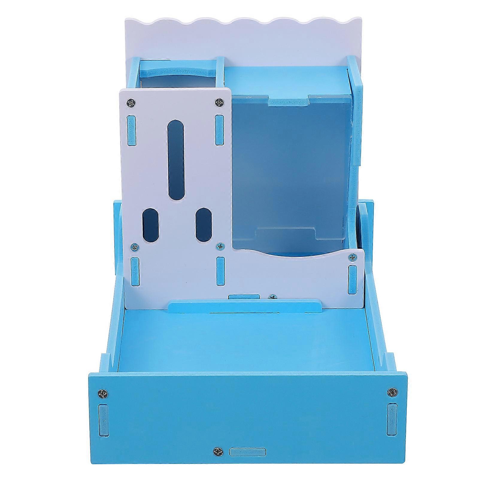 Blue Composite Material 3 in 1 Pet Toy for Healthy Growth and Fun with Toilet Design 7.5 x 4.2 inches