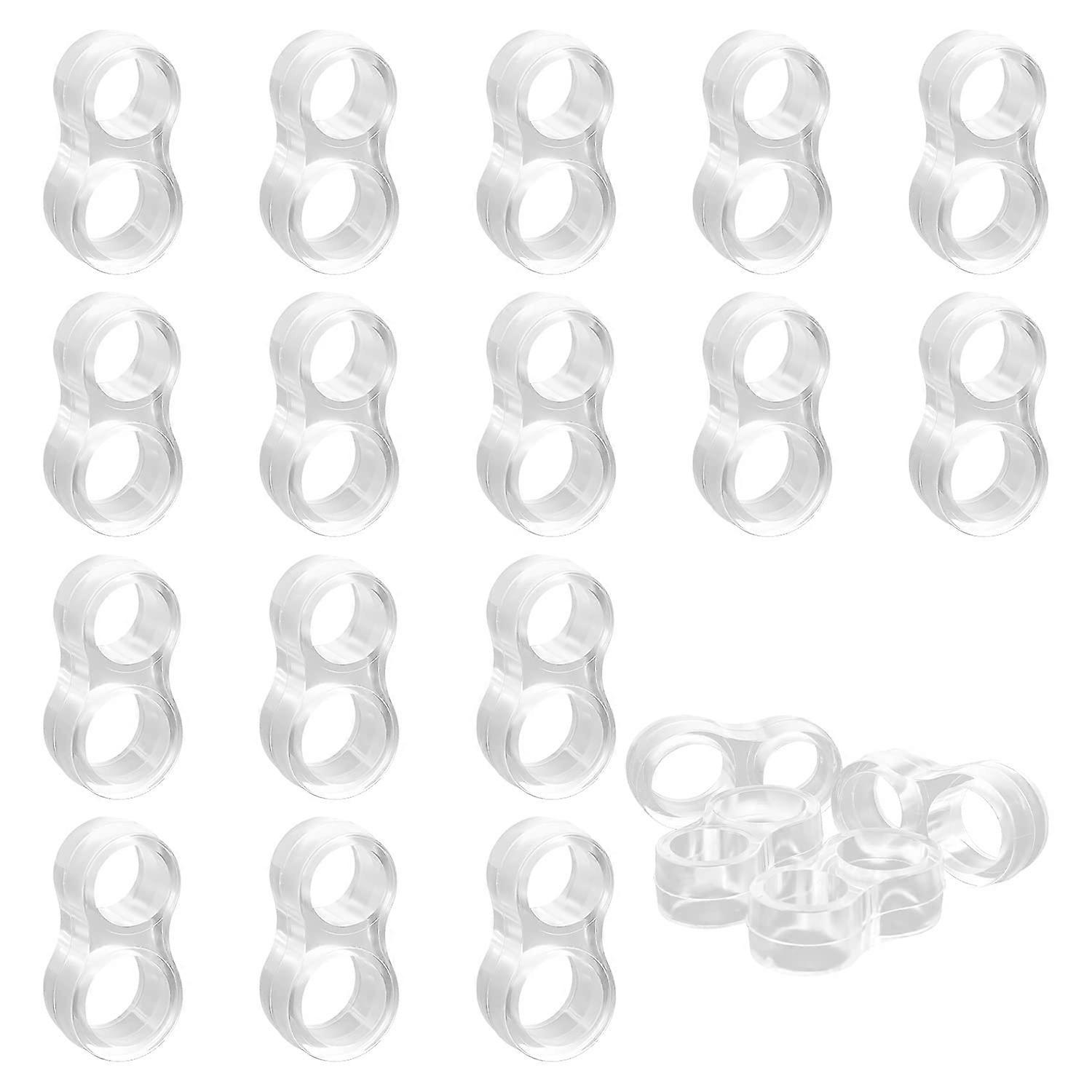 Pack of 20 Transparent Door Stopper Buffers for Door Handles, Durable Wall and Furniture Protection, Latch Buffers