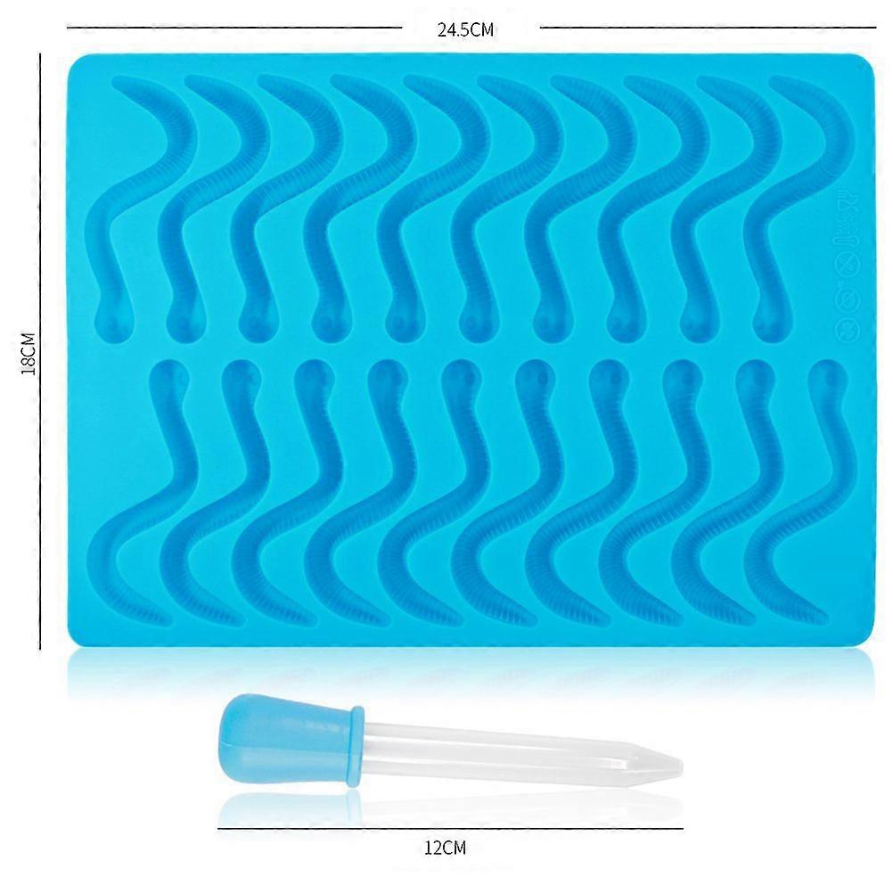 Molds For Jelly For Ice Cube Users 24.50X18.00X0.80CM Blue 1Pack