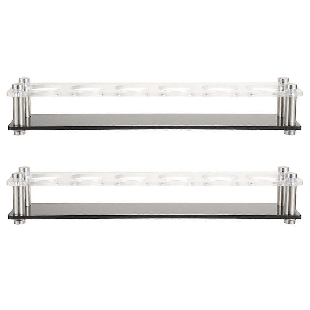 Acrylic Rack with Holder Tray for Bar, Party, and Home Use – Space Saving Organizer for Beer, Wine, and Liquor Glasses with Easy Clean Surface