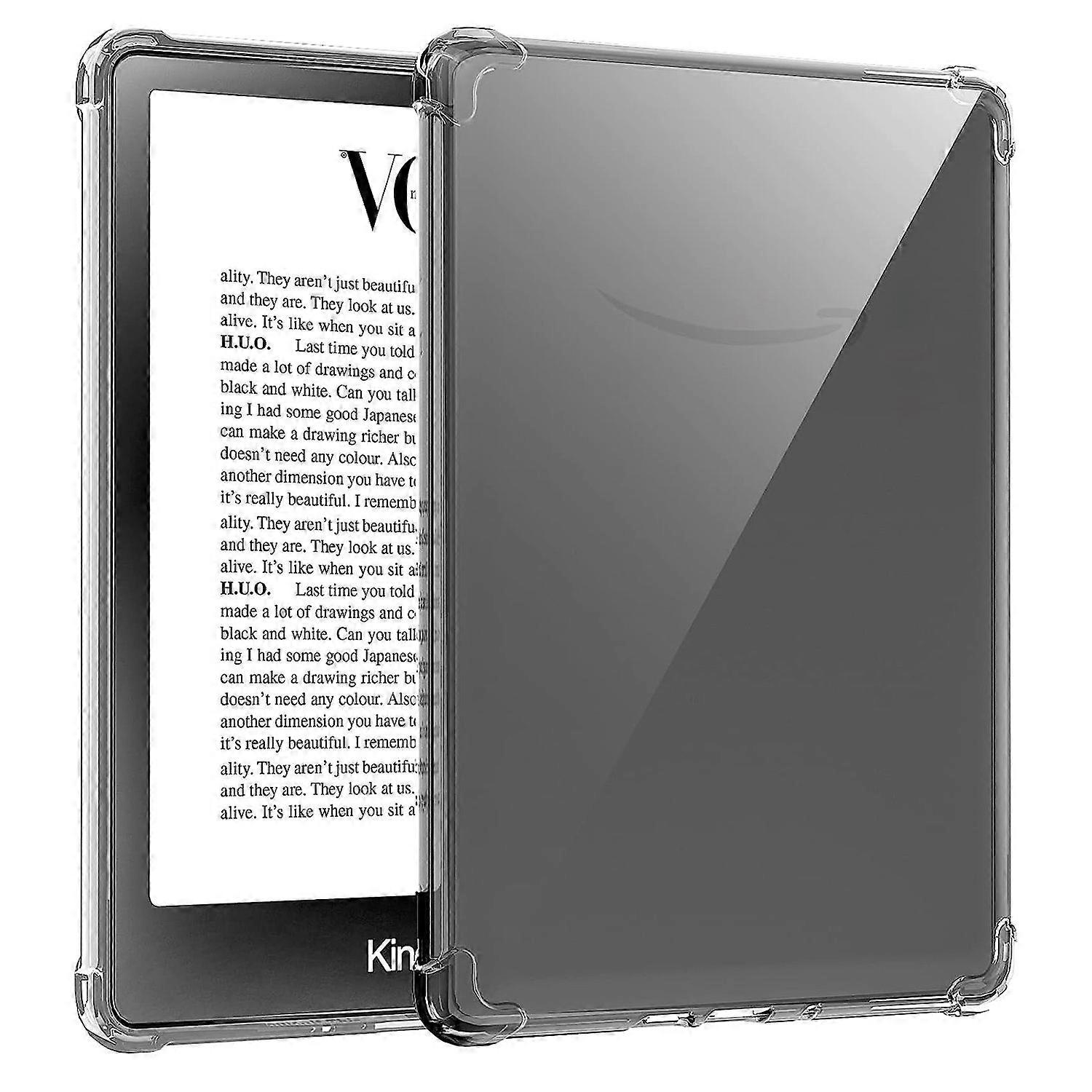 Für Amazon Kindle Paperwhite 5 (2021) Transparente E-Reader-Hülle Anti-Drop-TPU-Hülle mit vier Ecken