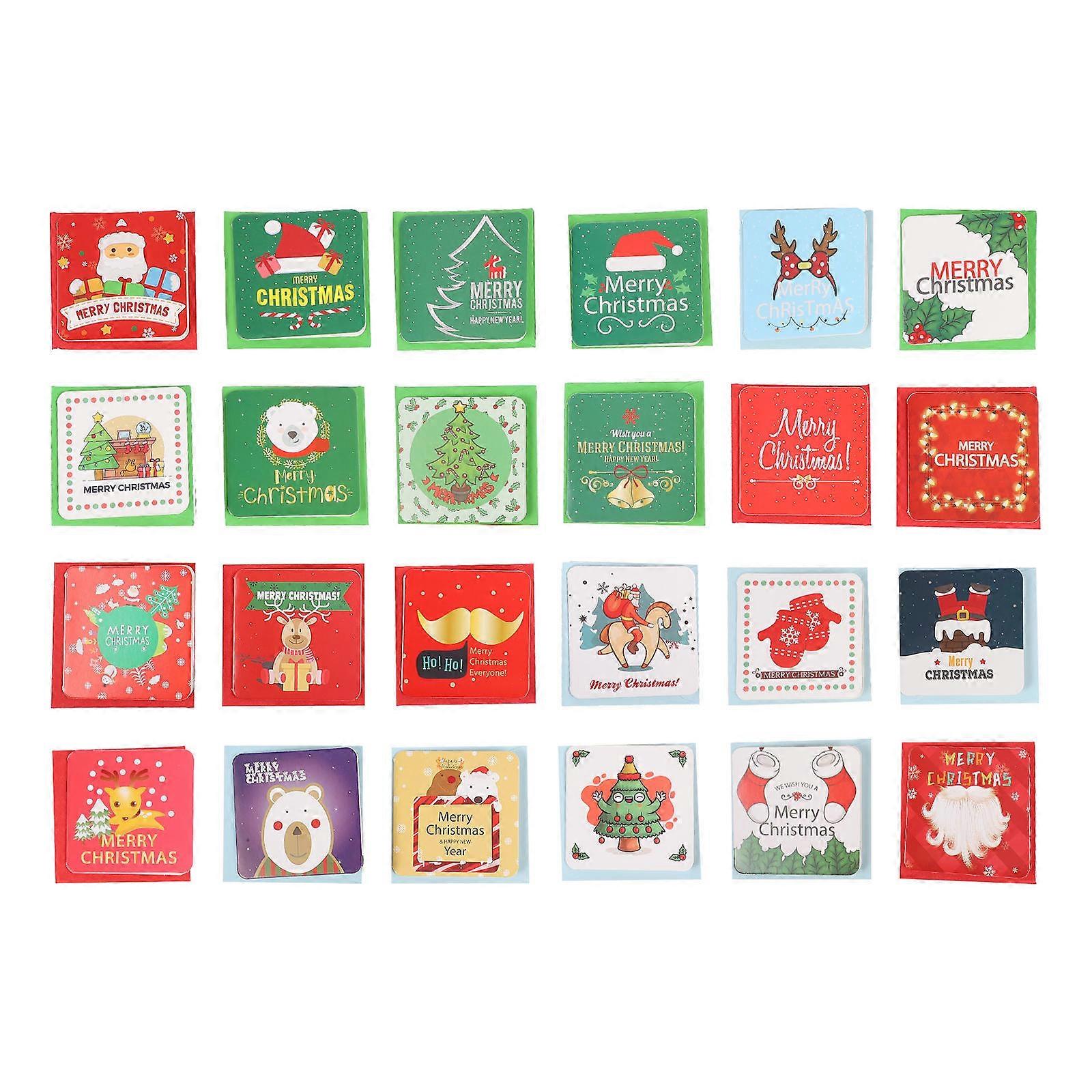 Happy Holidays Greeting Cards New Year Cards for Relatives Assorted Color 2Set