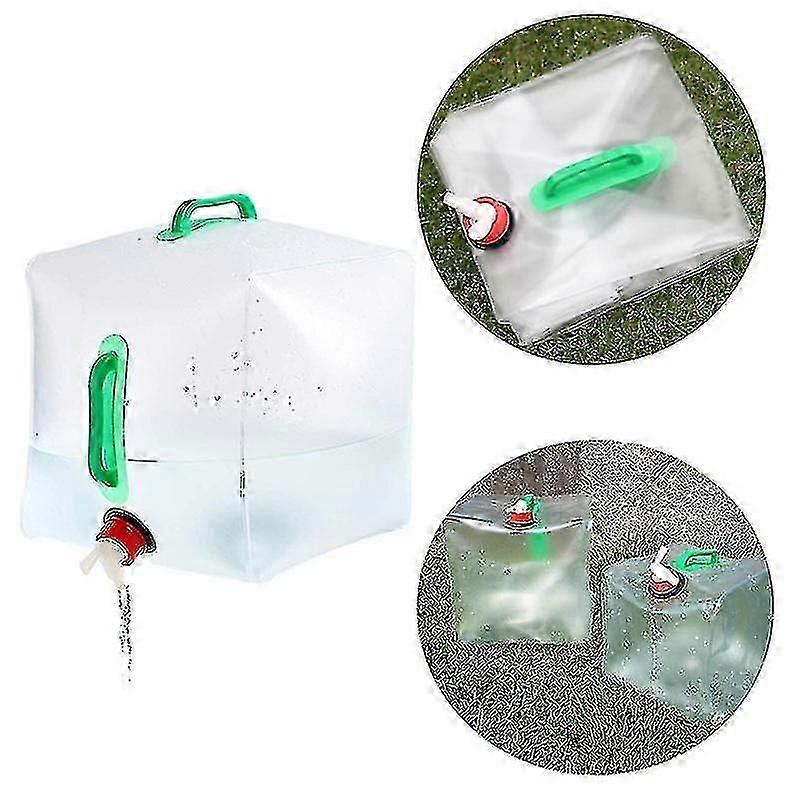 20l Outdoor Collapsible Water Storage Cube Foldable Water Portable Container Bag