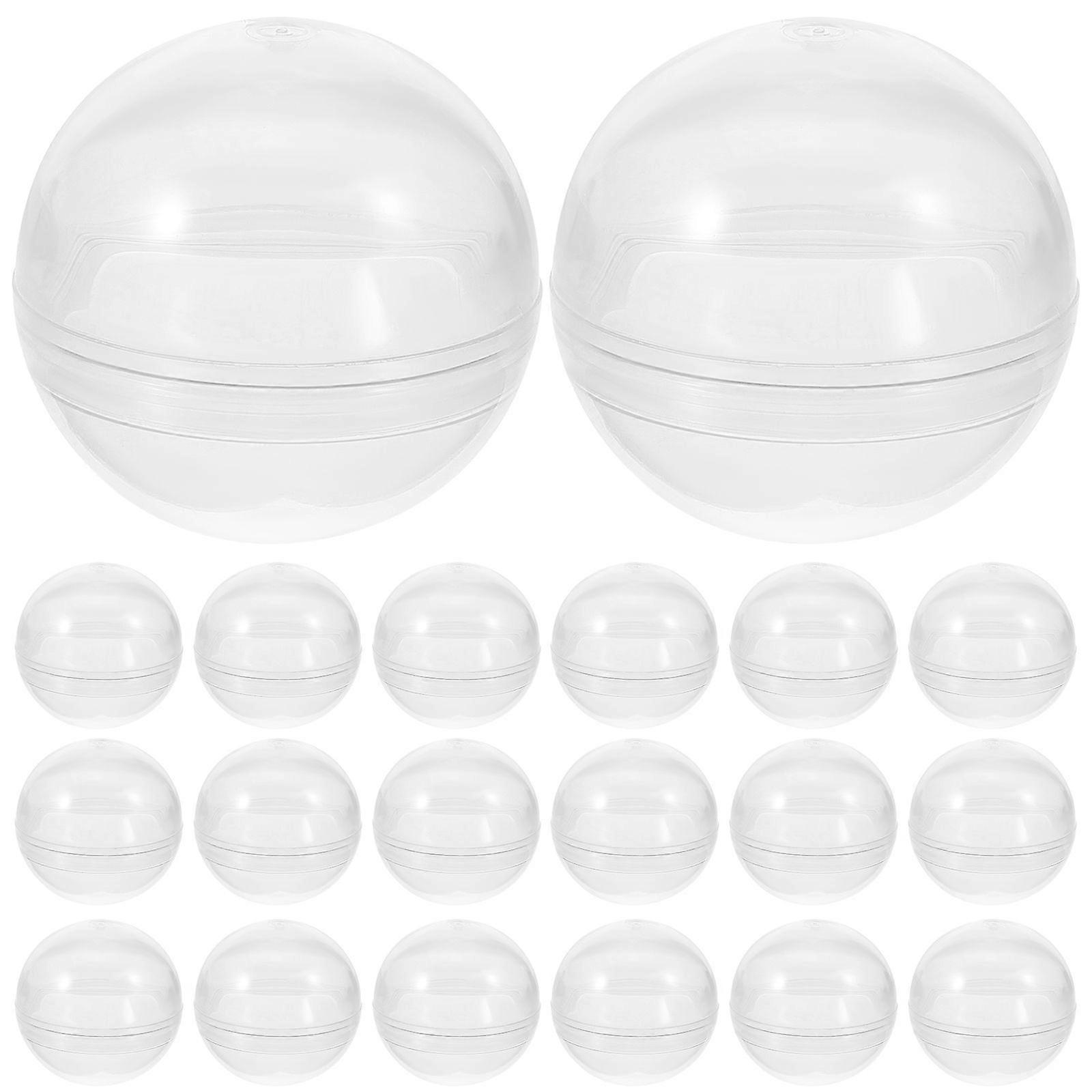 50pcs Fillable Capsules Balls Multi-purpose Twisted Balls Clear Fillable Balls