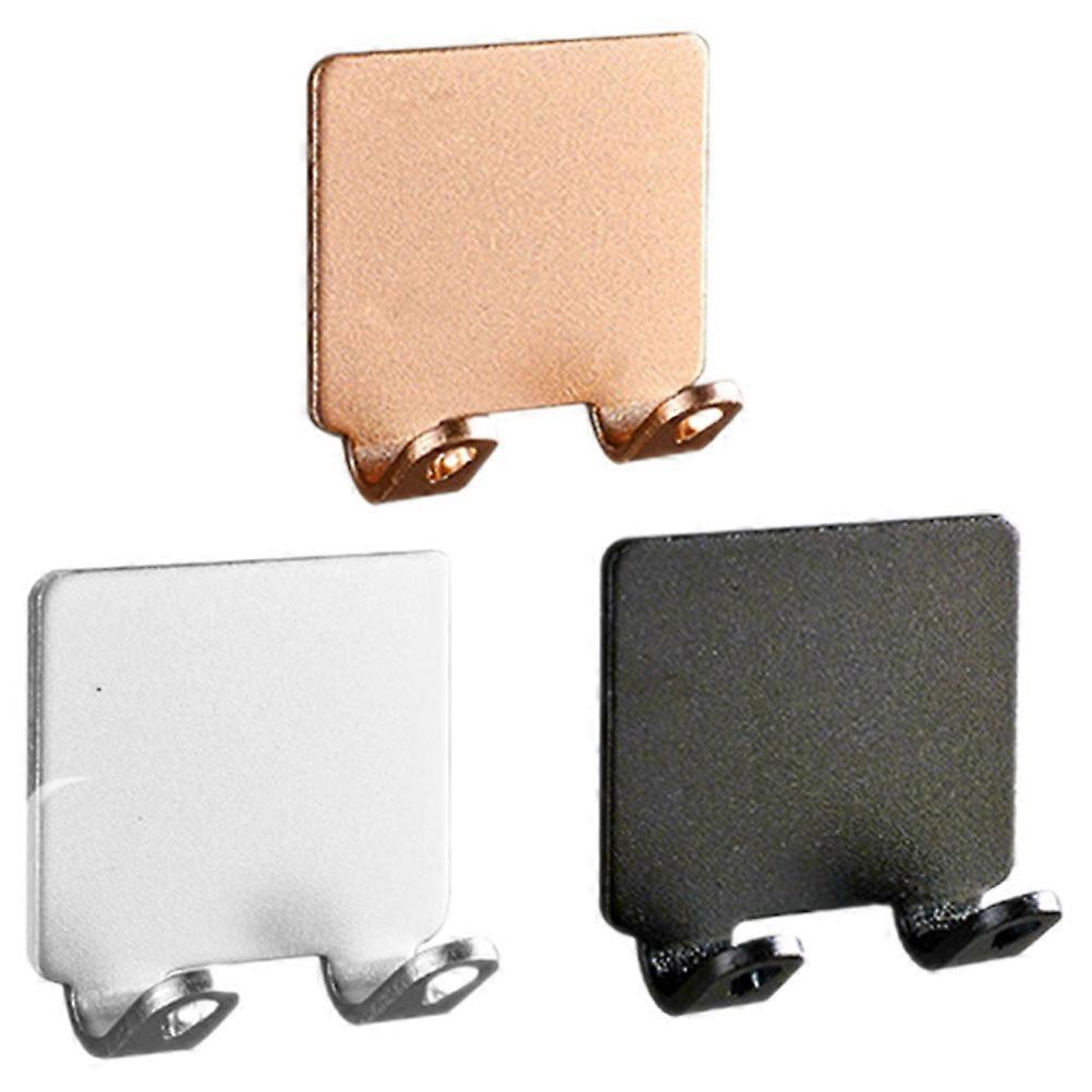 Towel Hooks Metal Wall Hooks for Bathroom Use Double Hook Space Saving 3Pcs