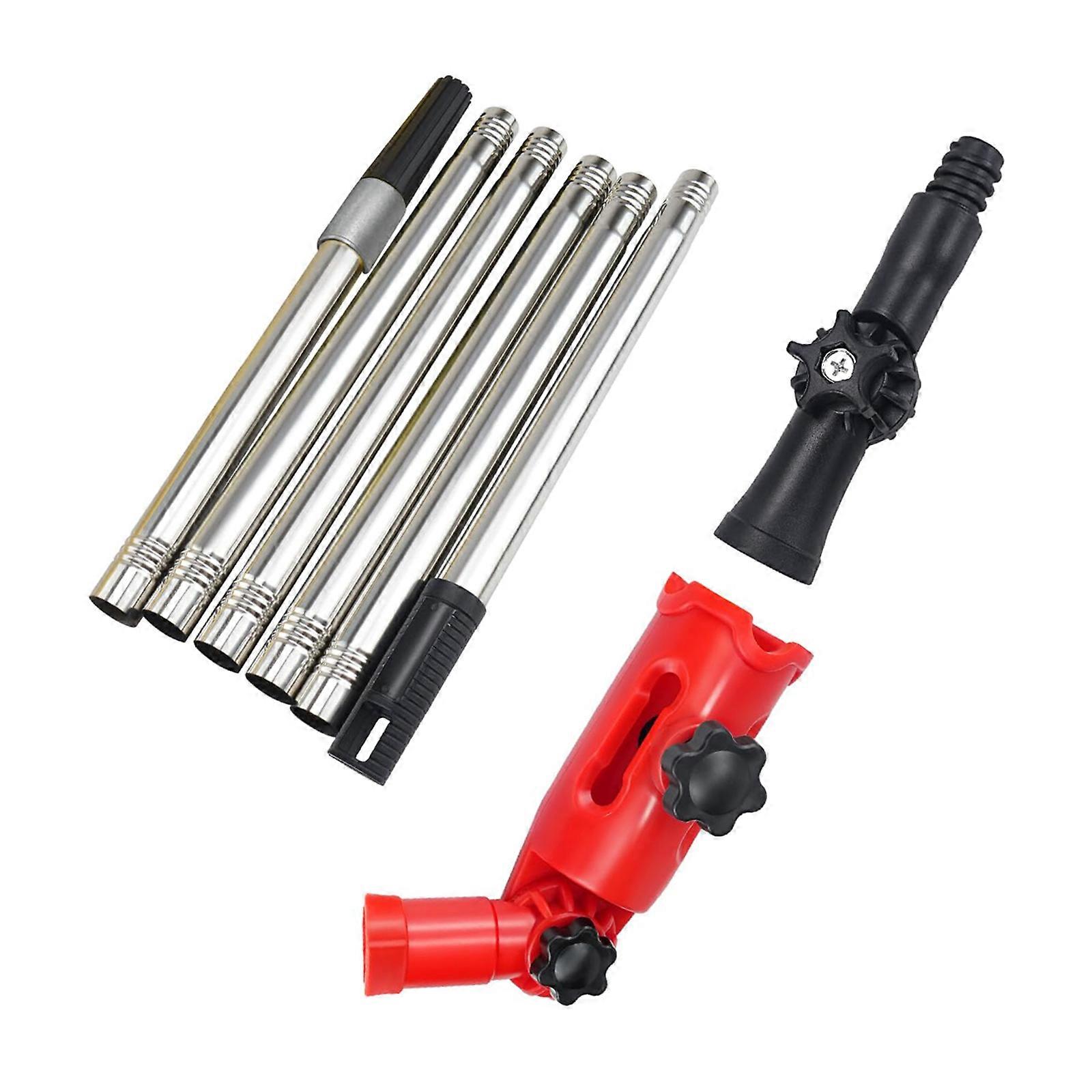 Multipurpose Gutter Cleaning System 2 Adjustable Adapters 5.57ft Telescopic Poles Suitable for Roof and Ground Cleaning