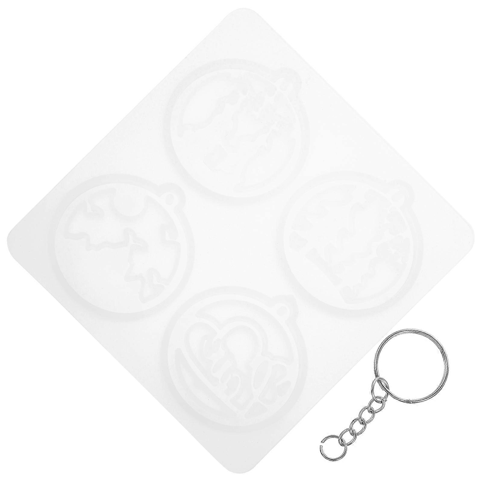 Silicone Molds for Craft Making Jewelry Gems Casting With Pendant Trays Assorted Color Non Stick
