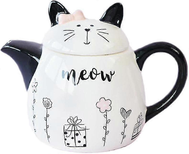 Cute Cat Ceramic Teapot