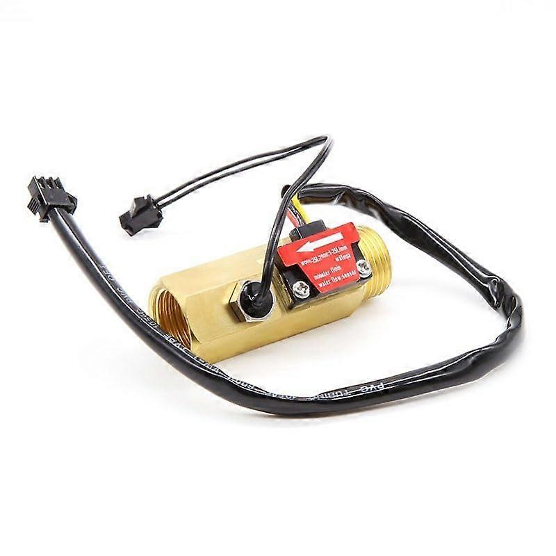 4Point Water Flow Sensor Flow Meter G1/2 Interface Hall Flow Meter Suitable for Water Heaters