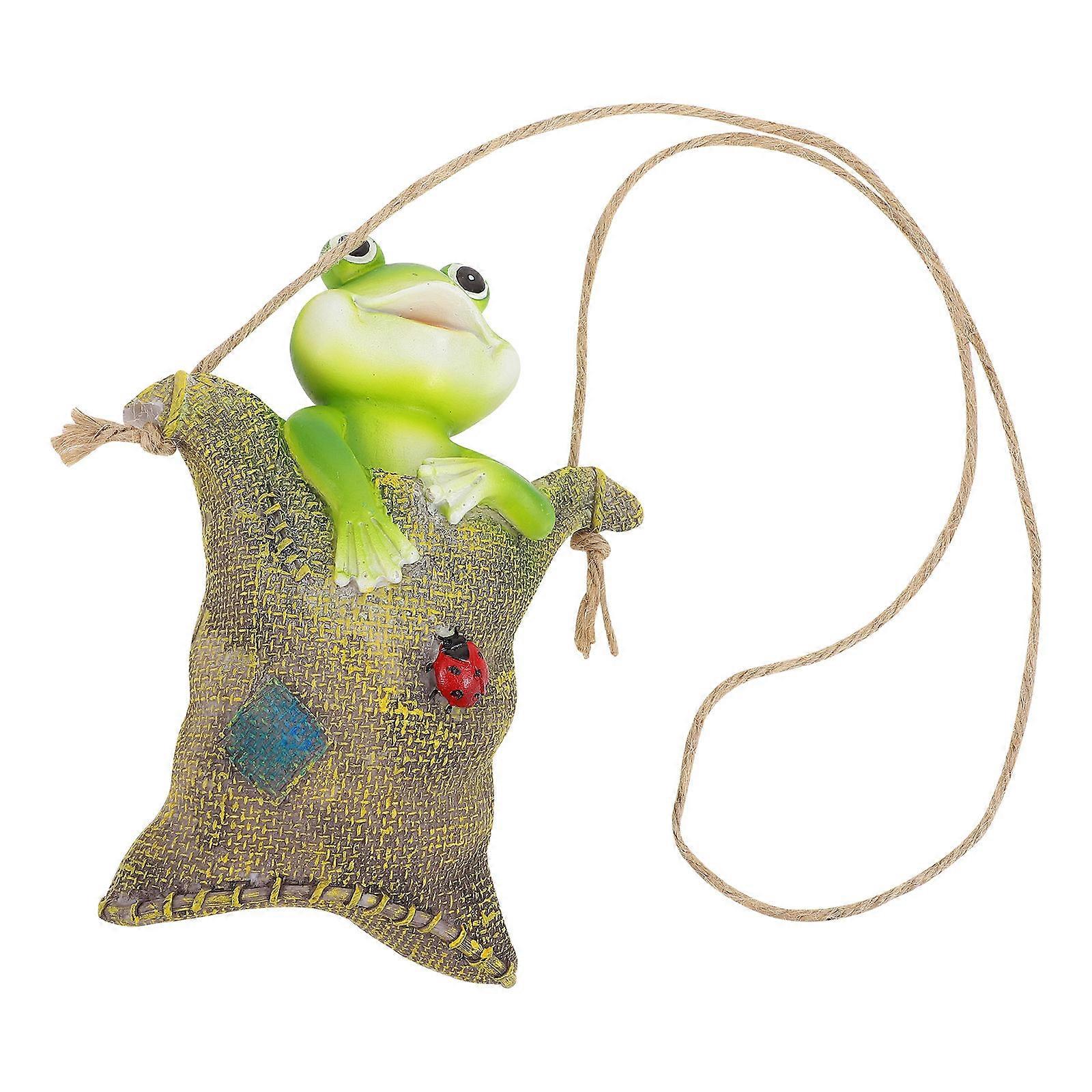 Frog Figurine Resin Ornaments Realistic Modeling Garden Lawn Yard 1Pack