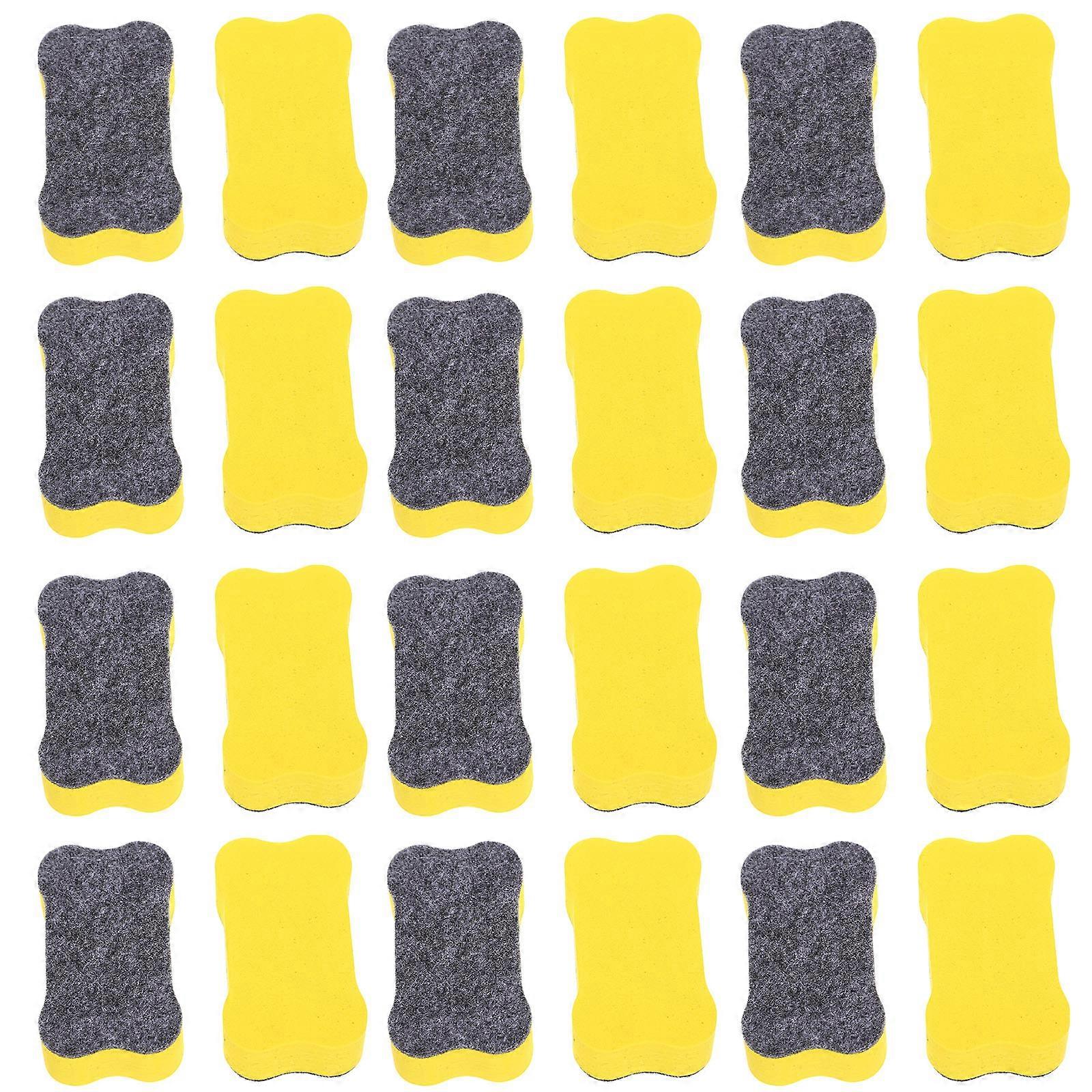 Whiteboard Board Eraser Dust Reduction EVA Felt Cloth Erasers 24Pcs