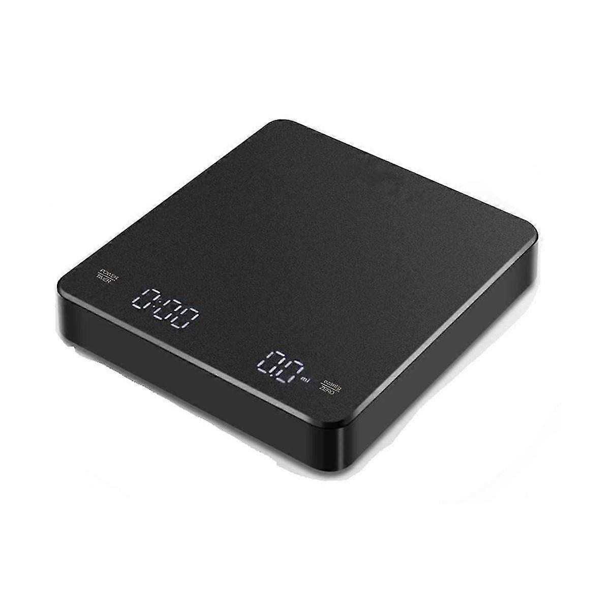 Rechargeable Coffee Scale with Timer, 0.1g Precision & 3kg Capacity, Auto Off Feature for Barista and Home Brewing