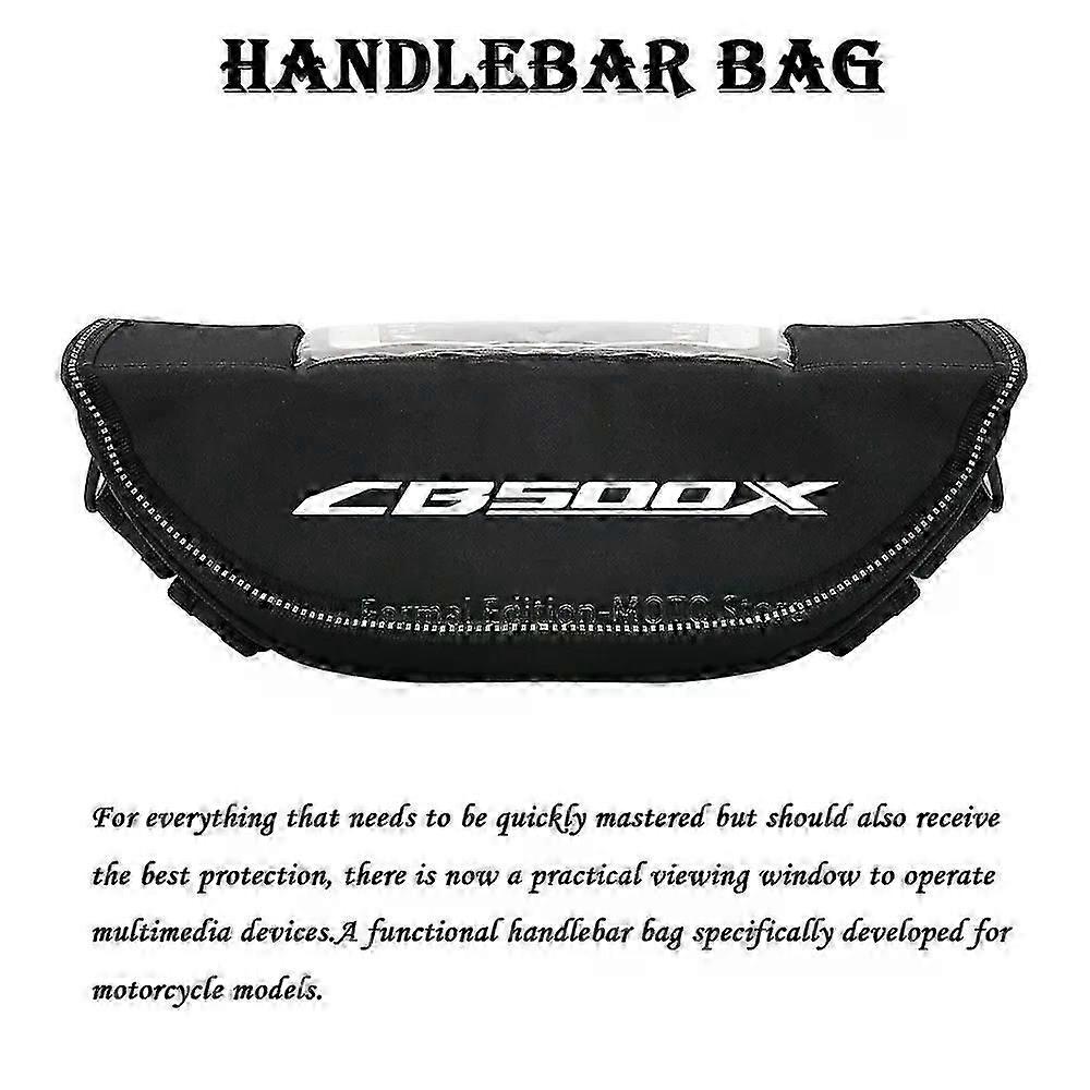 Motorcycle handlebar bag navigation bag Fit For HONDA CB500X handlebar bag waterproof mobile phone bag-CB500X C