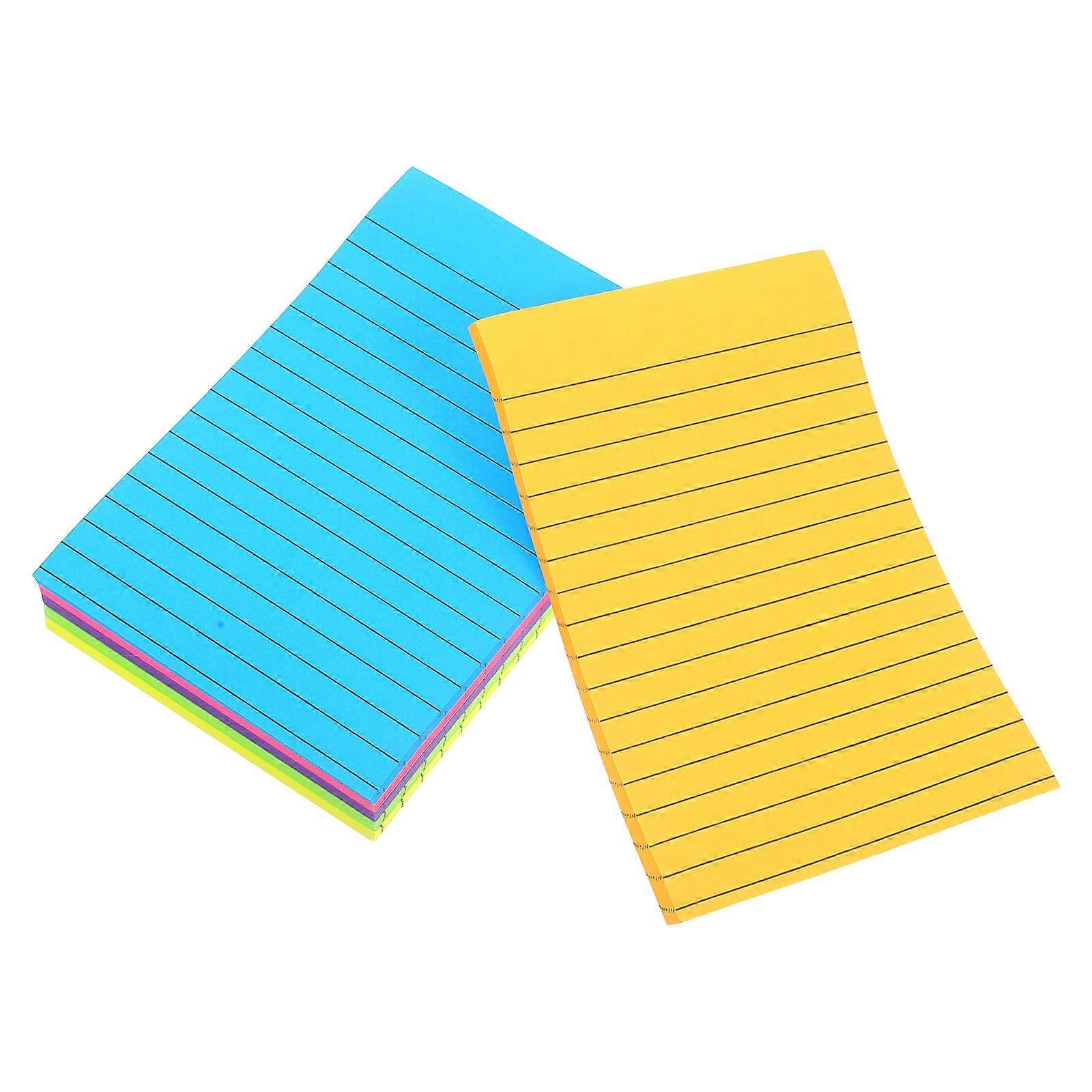 Self-Stick Notepads Multi-Functional Note Pads Adorable Memo Pads Portable Note Stickers Index Cards Office Use Assorted Color 6 Books