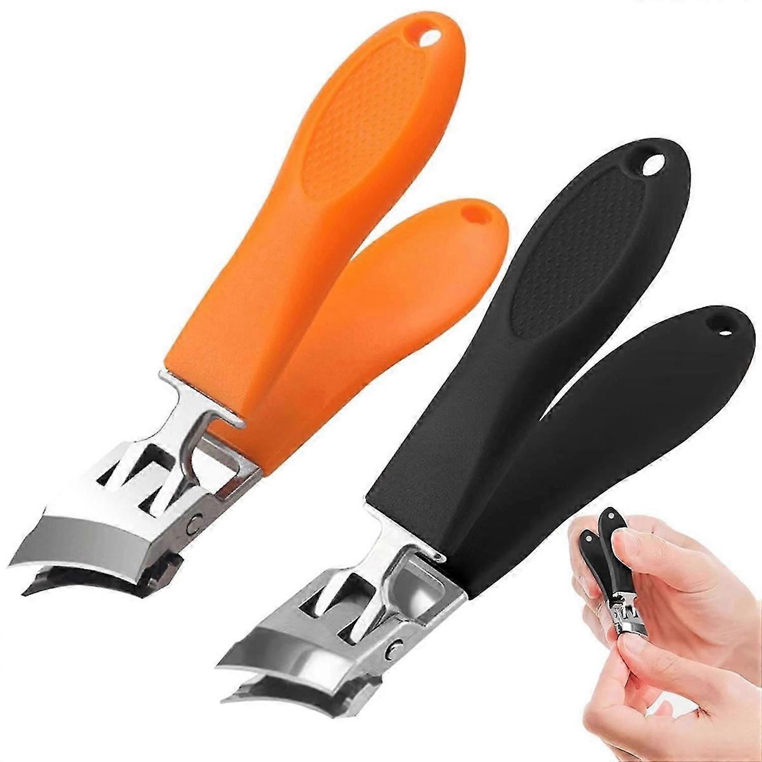 Coupe-ongles incliné anti-éclaboussures à large ouverture de mâchoire,Coupe-ongles sans éclaboussures pour hommes,Pince à ongles inclinée