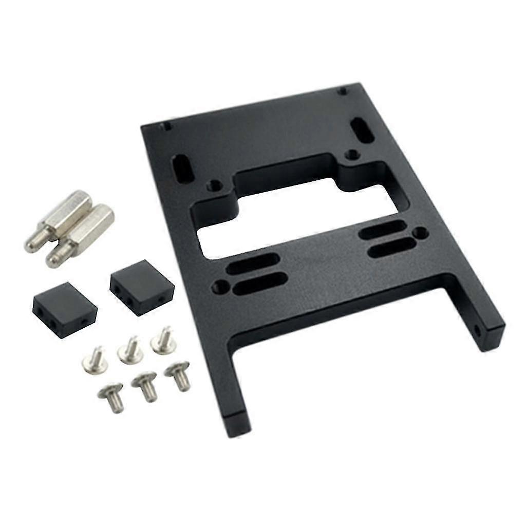 1/16 RC Servo Fixed Mount Bracket for WPL Military Truck Semi Pickup  Black
