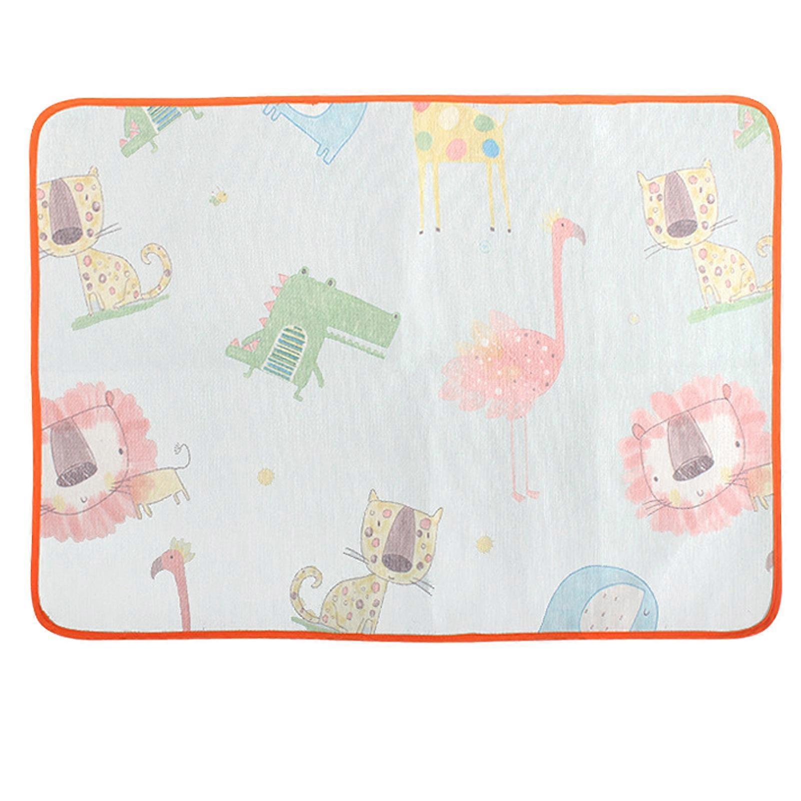 Dog Pee Pads Washable Reusable Super Absorbent Thickened Non Slip Breathable Puppies Training Pads for Summer Animal World 110x70cm/43.31x27.56in
