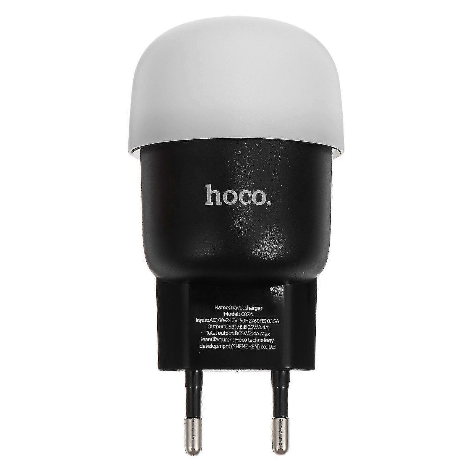 1pc Multifunctional Usb Charging Led Night Light with Lamp (EU Plug)