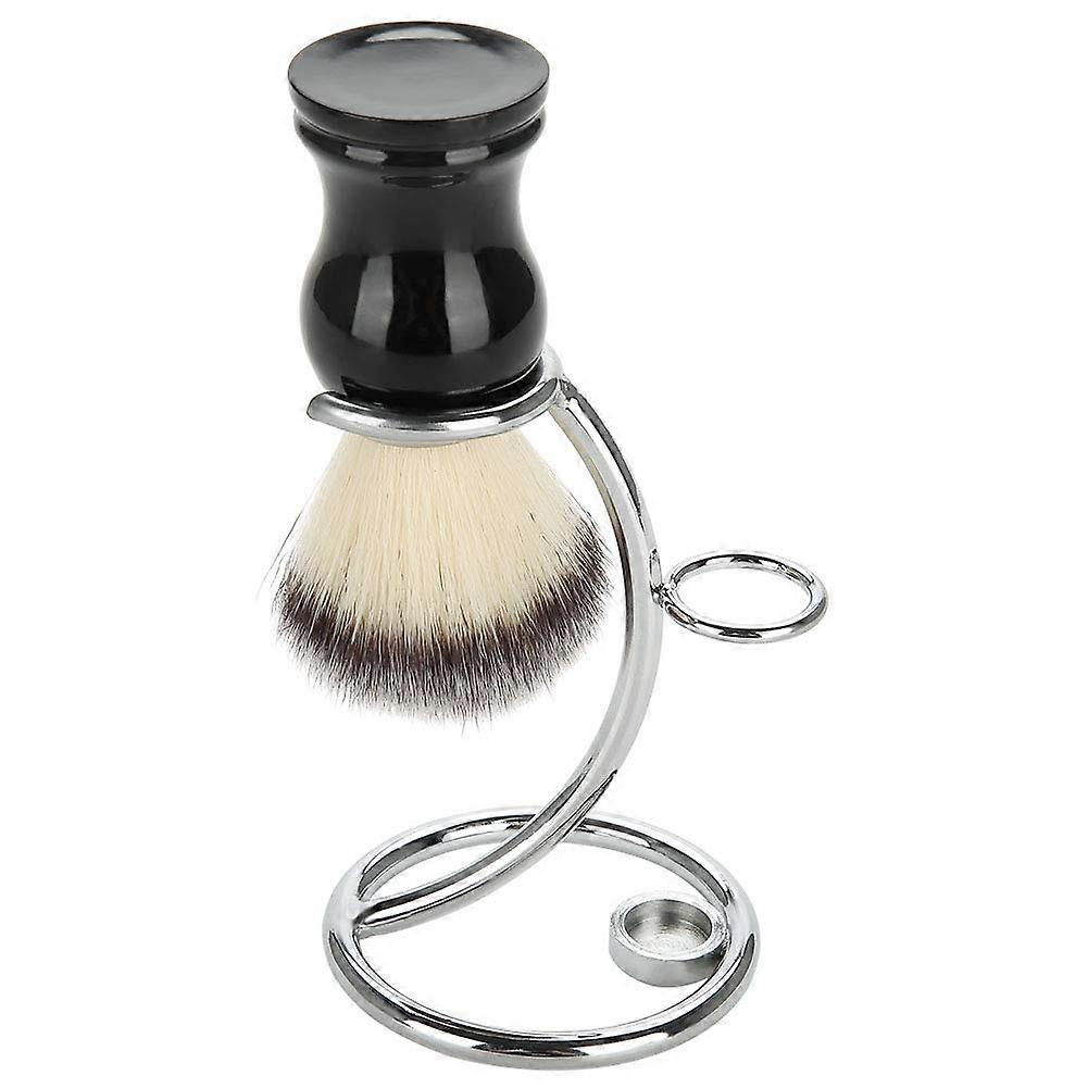 Men's Shaving Tool Kit 2in1 Curved Shaving Brush with Manual Shaving Stand Holder, 1 Unit (Pack of 1)