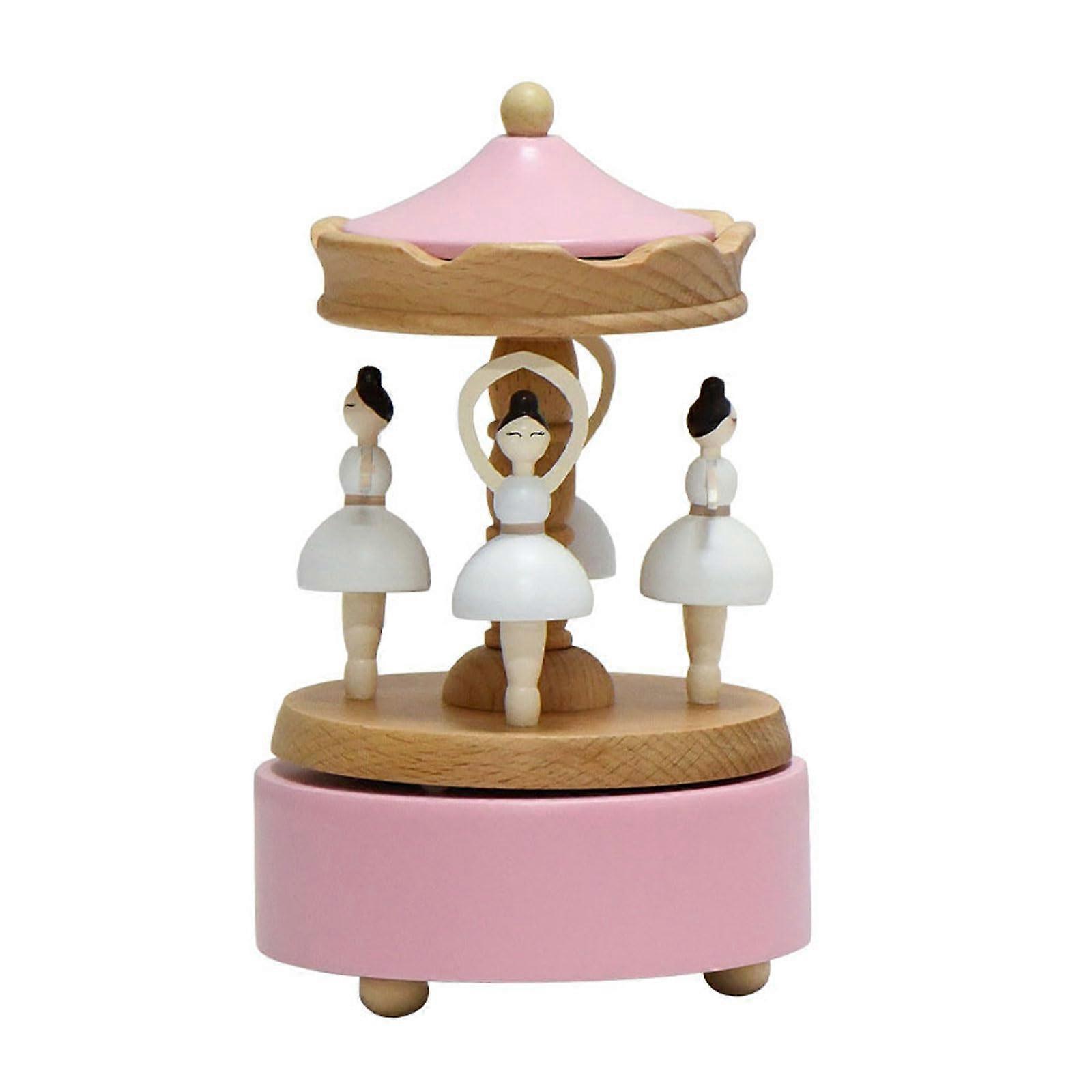 Elegant Girl's Music Box with Movement, Eco-Friendly Design for Birthdays and New Year, Gift for Children