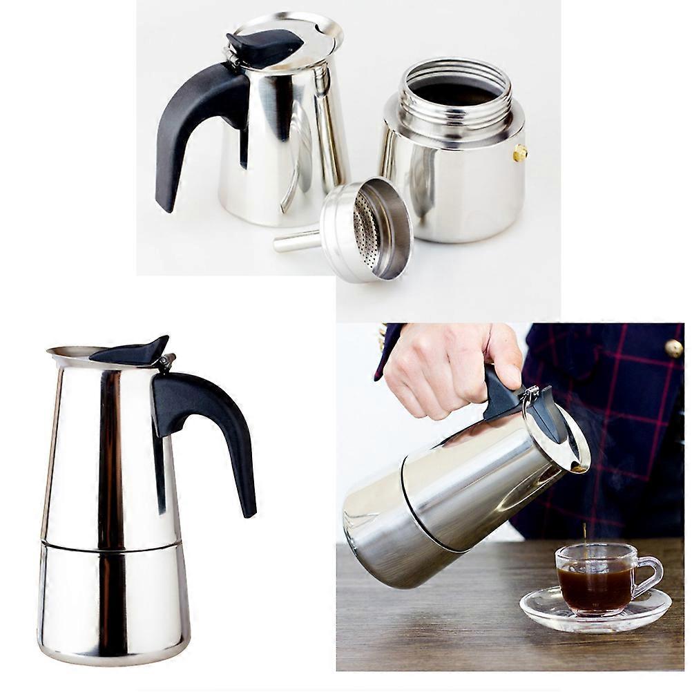 Latte Coffee Machine Pot Elegant Cylindrical Use 300ml 1Set