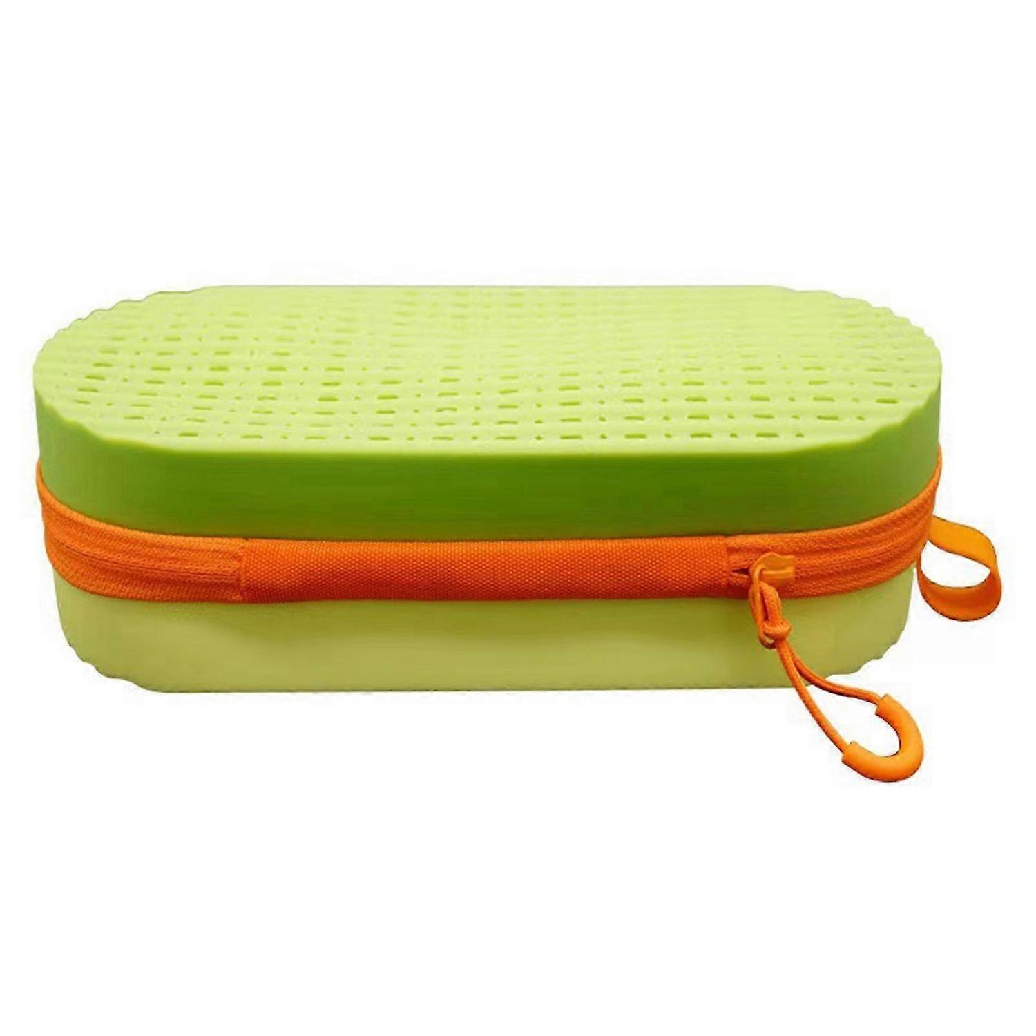 Silicone Protective Cases with Drain Hole for Goggles, Swim Goggle Case with Zipper, Shockproof Larg