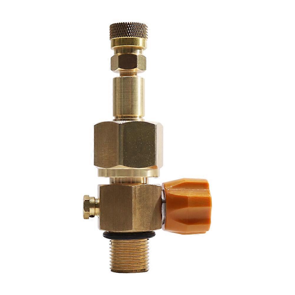 Soda Refill Bottle Co2 Adapter Connector Kit Quick Adapter for High Pressure Gas Cylinder with 8mm Female Head M18X15