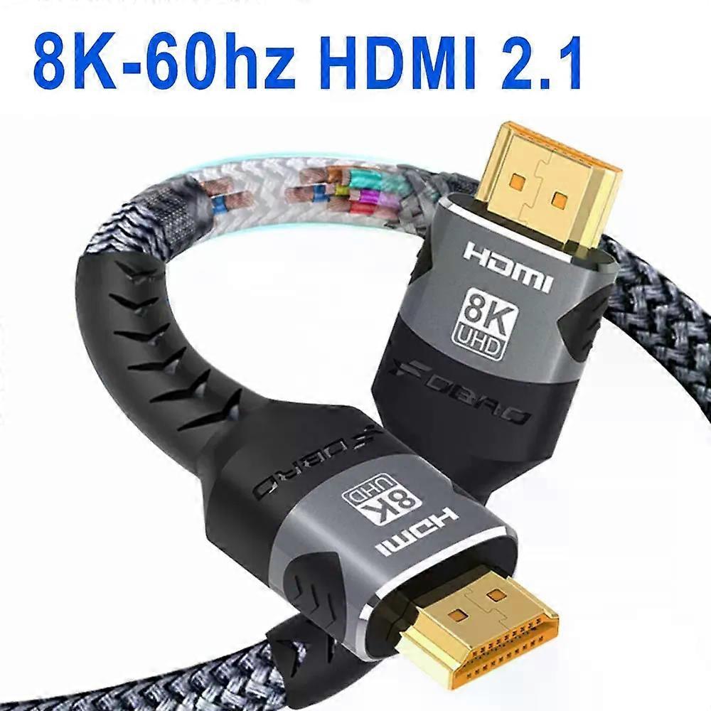 Stand HDMI-compatible Cable HDMI 2.0 4K 60HZ HDMI Cable 6.6FT18Gbps High Speed2.0 Braided Cord Compatible TV PS3/4 Projector 1m 2m 3m