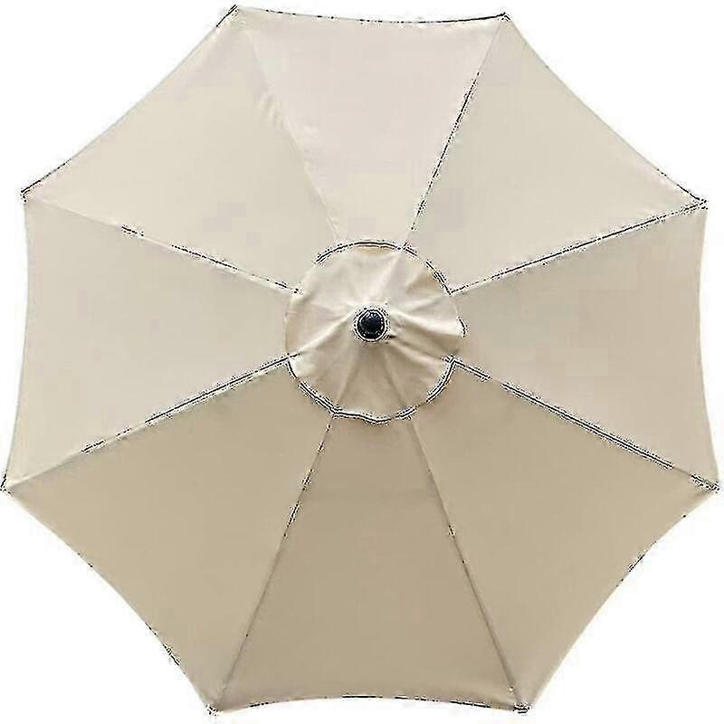 Replacement Cover For Parasol, 8 Ribs, 3 M, Waterproof, Anti-uv, Replacement Fabric, Beige