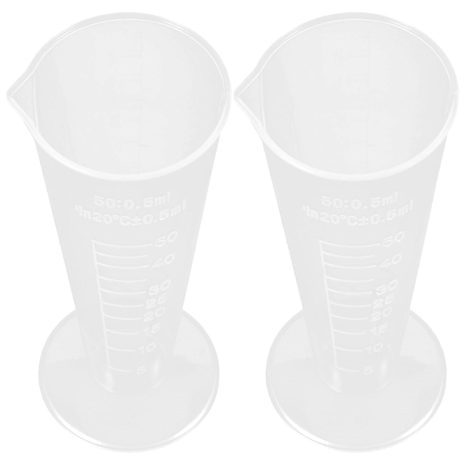 Scale Measuring Cup Triangular Shape Home Users 11.50X4.90X4.60CM Liquid Measurement 2Pcs