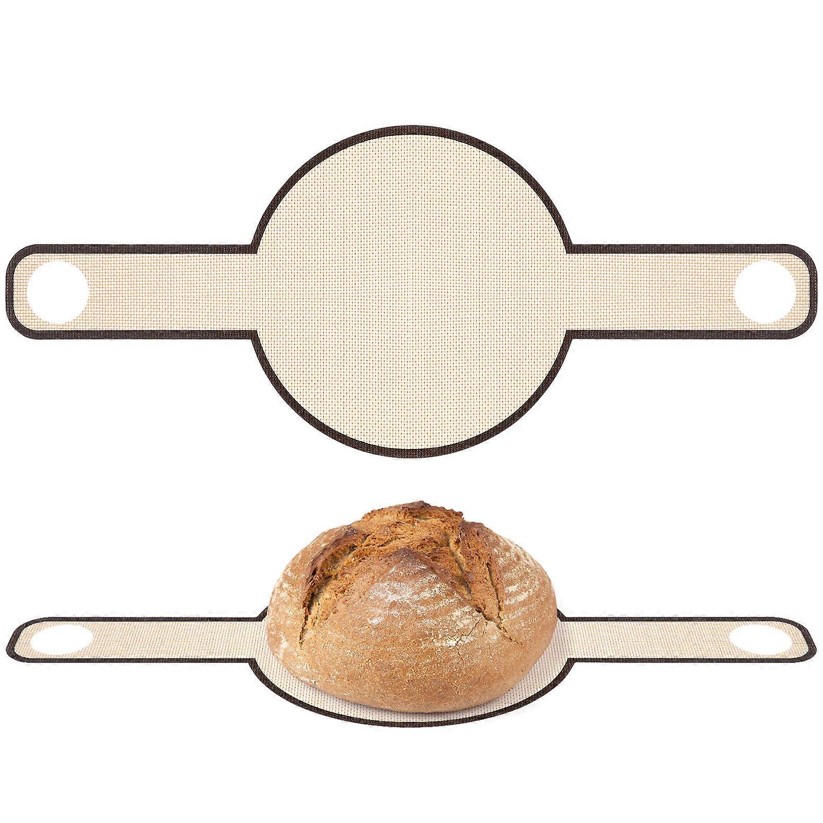 Baking Mat For Dutch Oven: Glass Fiber Bread Baking Long Handles Sling Baking Mat Dough Bread Sling Baking Mat To Transfer For Dough Reusable Baking